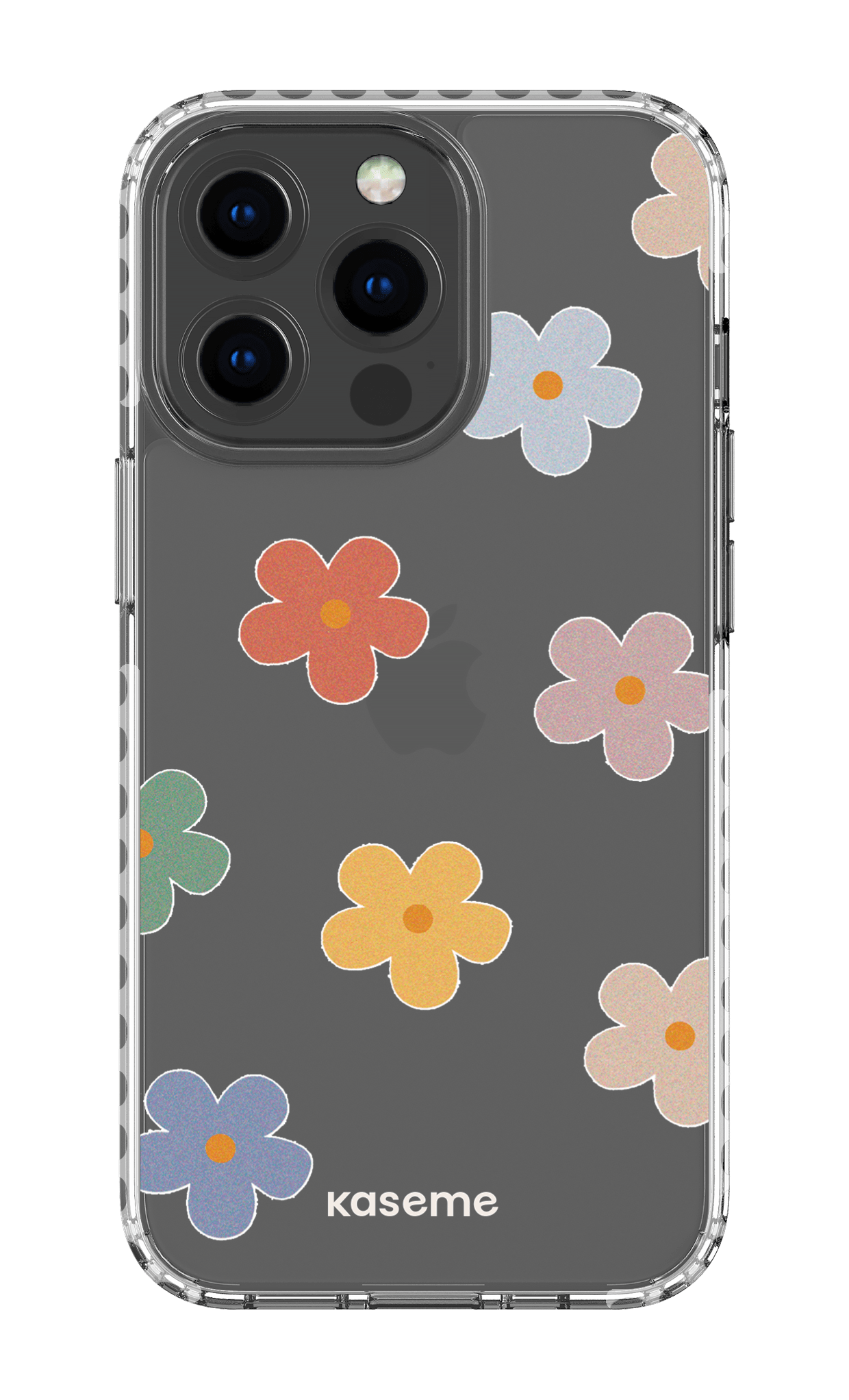 iPhone 13 Pro Clear Case - White Woodstock Big Clear Case -