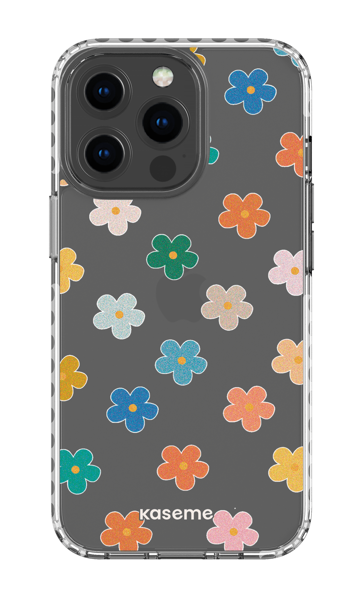 iPhone 13 Pro Clear Case - White Woodstock Clear Case -