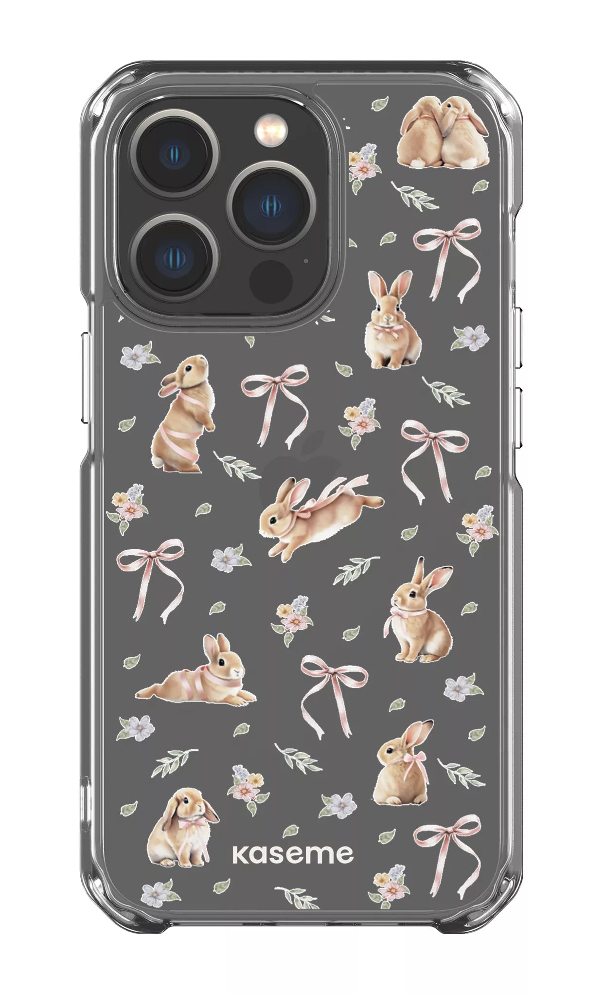 iPhone 13 Pro Clear Case Bunny Bloom Clear Case -