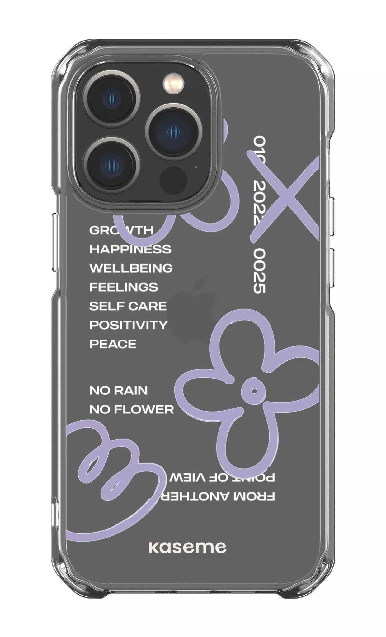 iPhone 13 Pro Clear Case Feelings purple Clear Case -