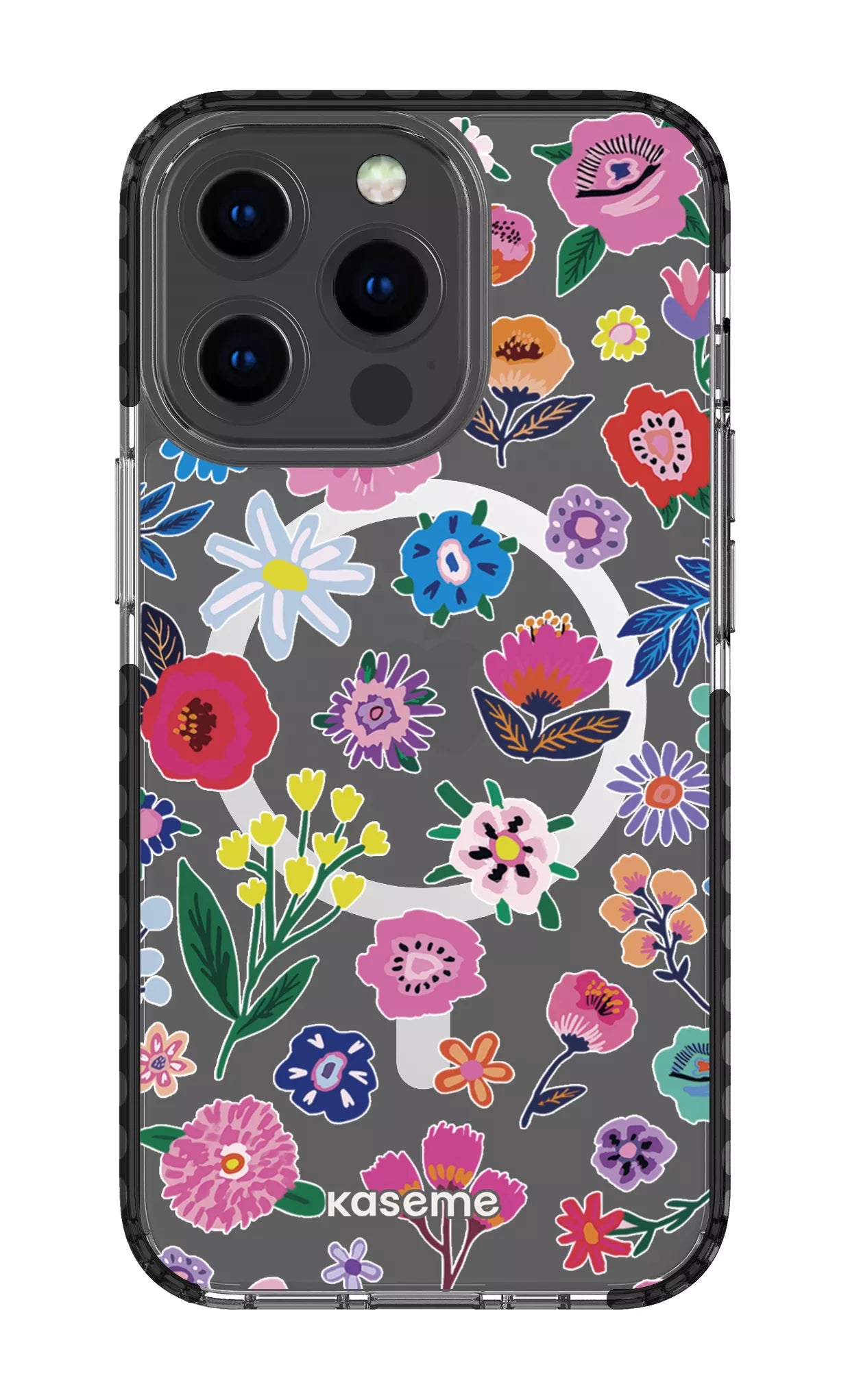 iPhone 13 Pro Clear Case Magsafe - Black Aura Clear Case -