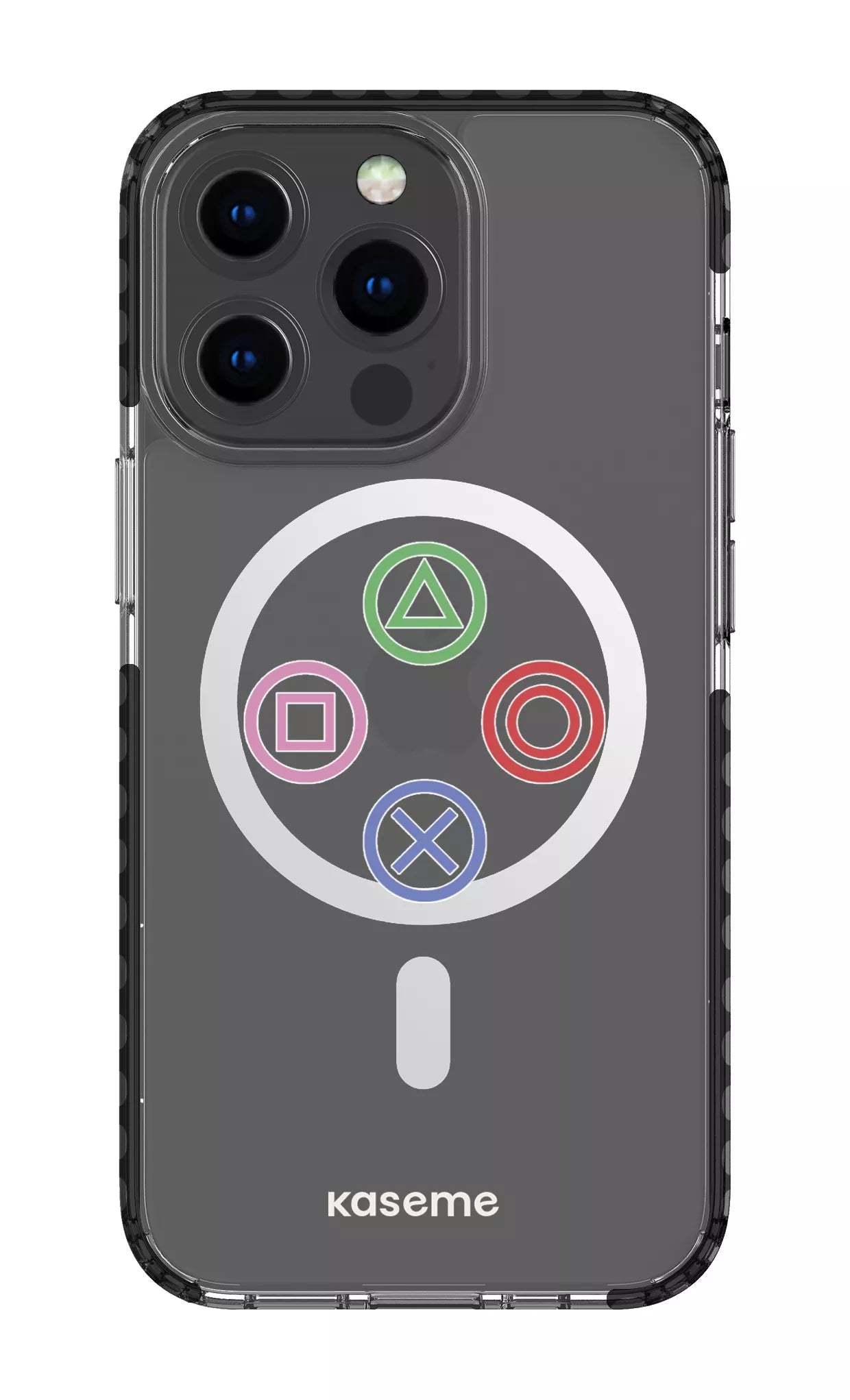 iPhone 13 Pro Clear Case Magsafe - Black Console Clear Case -