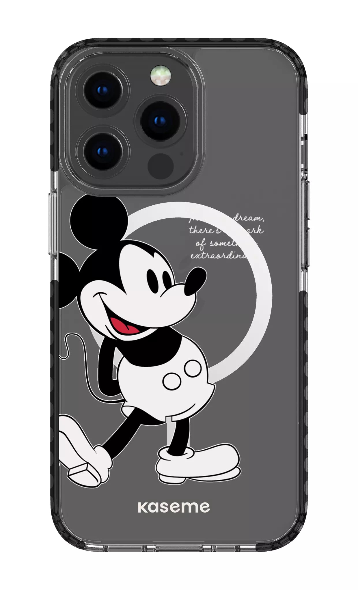 iPhone 13 Pro Clear Case Magsafe - Black Dreamscape Clear Case -