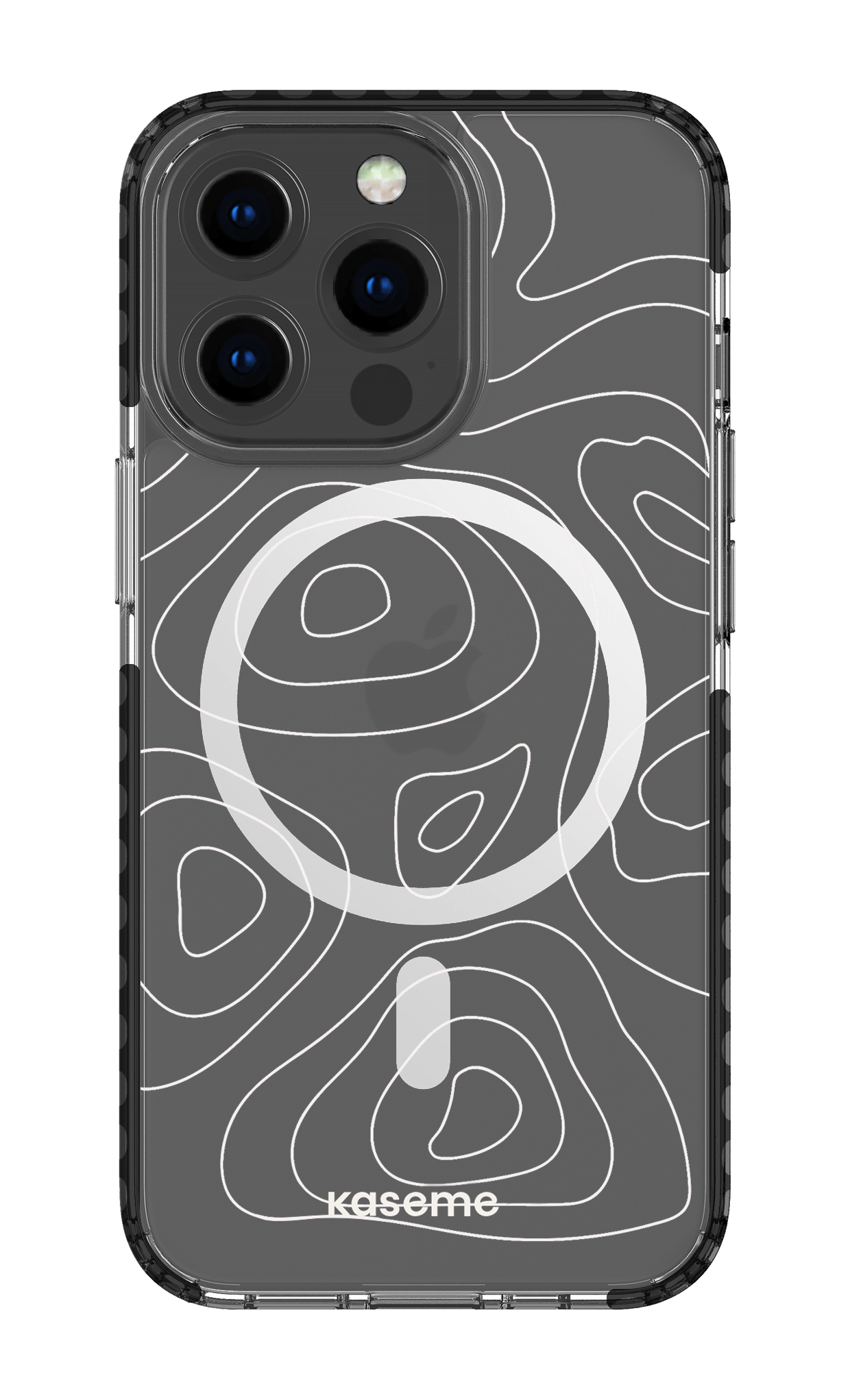 iPhone 13 Pro Clear Case Magsafe - Black Enigma Clear Case -