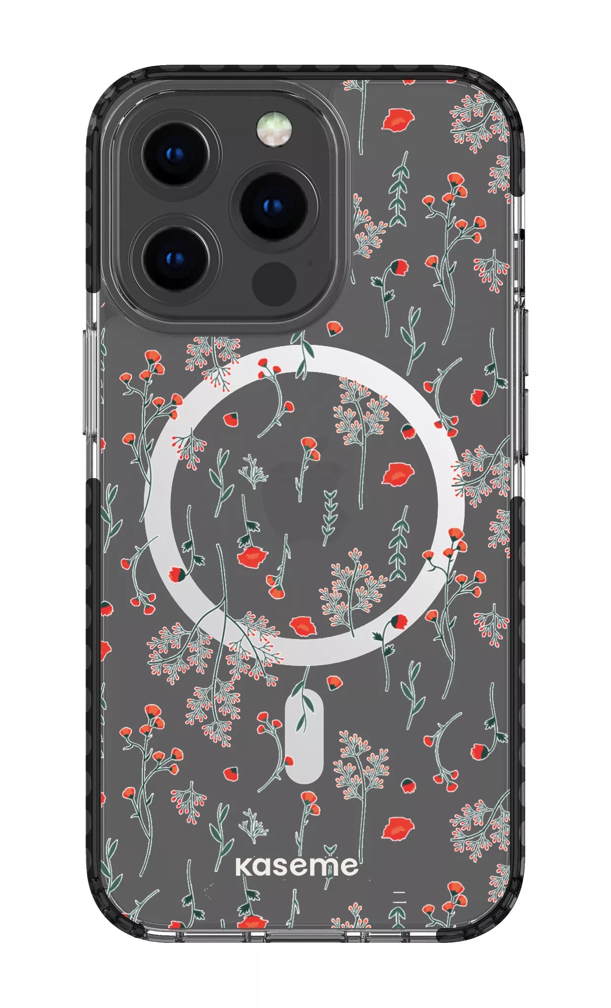 iPhone 13 Pro Clear Case Magsafe - Black Evelyn Clear Case -