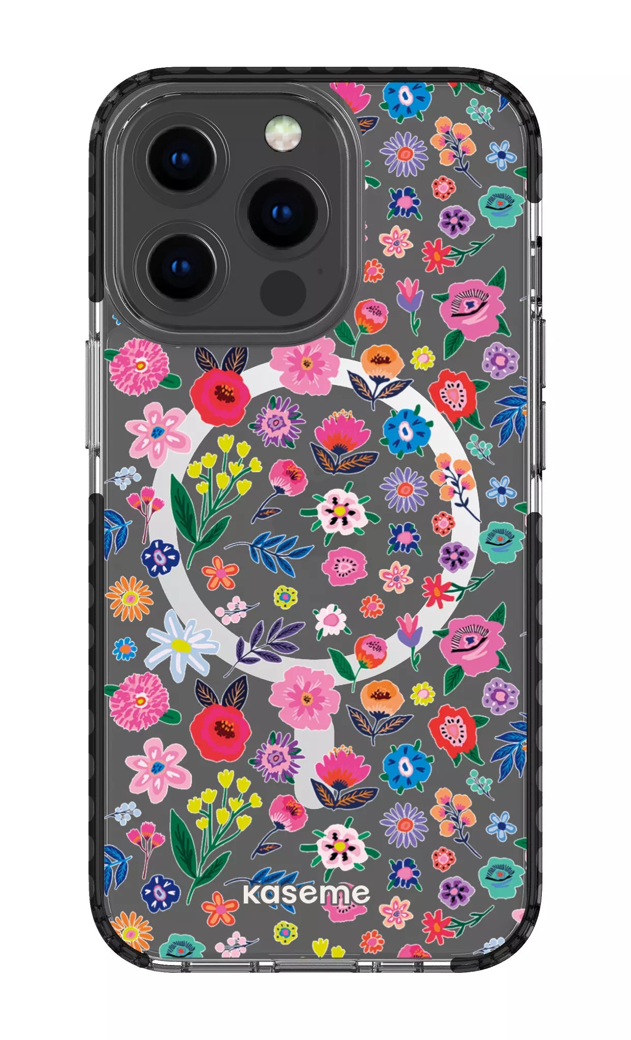 iPhone 13 Pro Clear Case Magsafe - Black Hallucinate Clear Case -