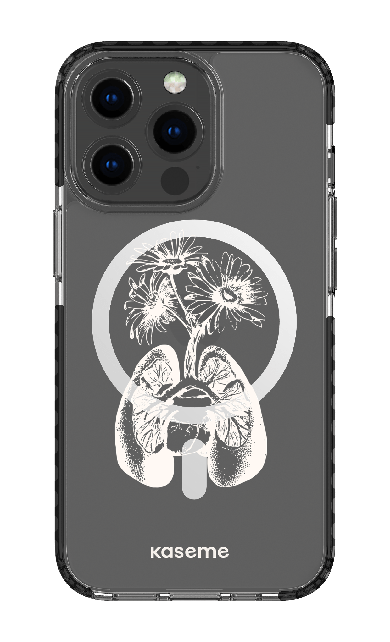 iPhone 13 Pro Clear Case Magsafe - Black Revival Clear Case -