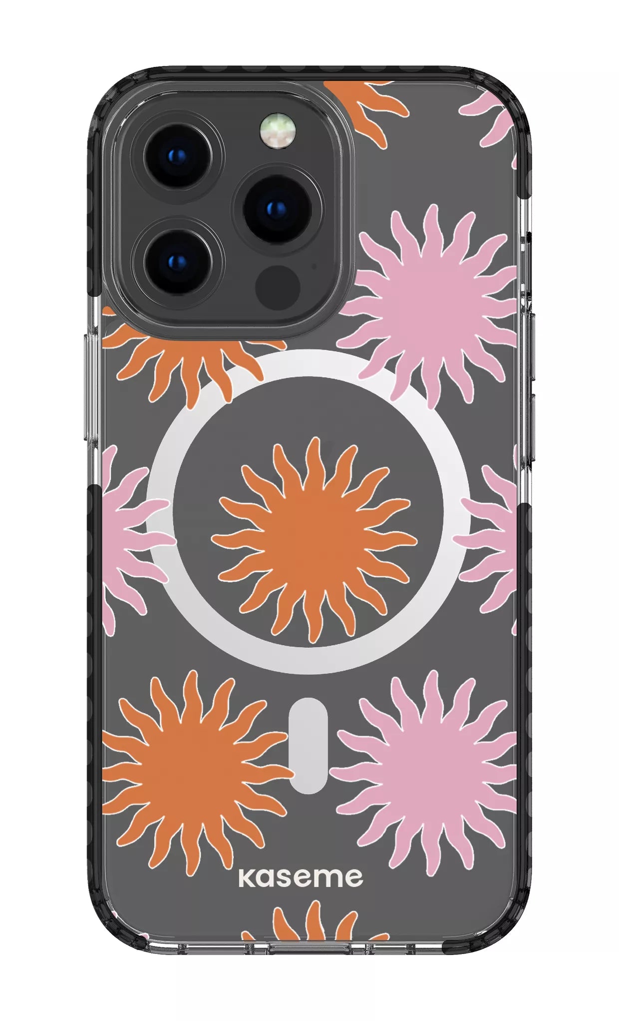 iPhone 13 Pro Clear Case Magsafe - Black Vitamin Sea Clear Case -