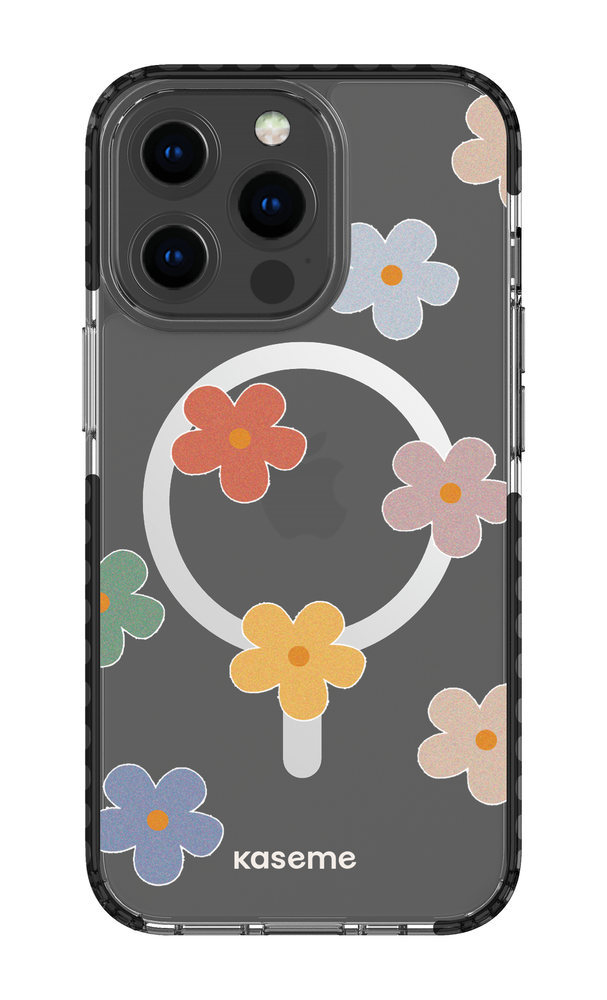 iPhone 13 Pro Clear Case Magsafe - Black Woodstock Big Clear Case -