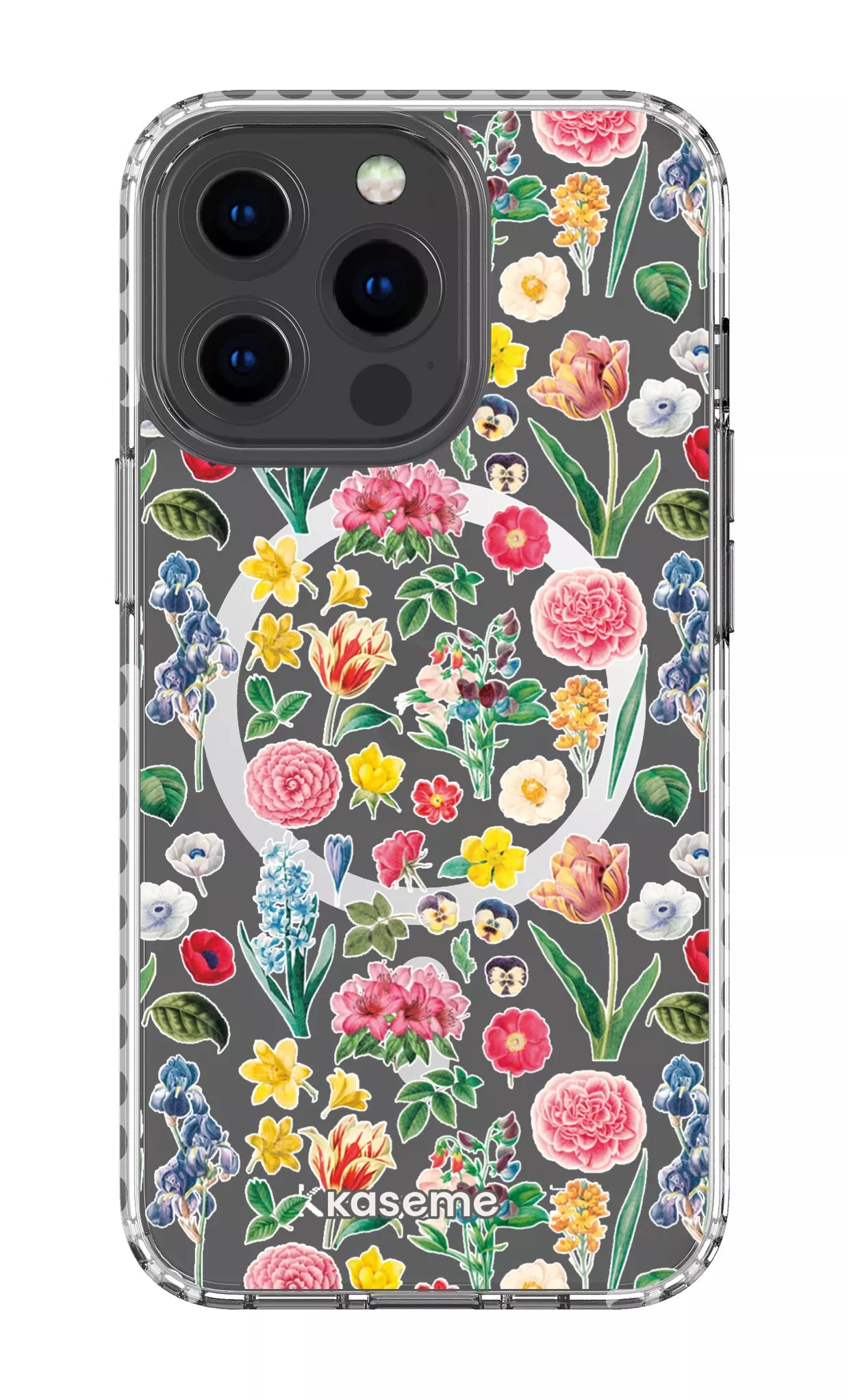 iPhone 13 Pro Clear Case Magsafe - White Amelia Clear Case -