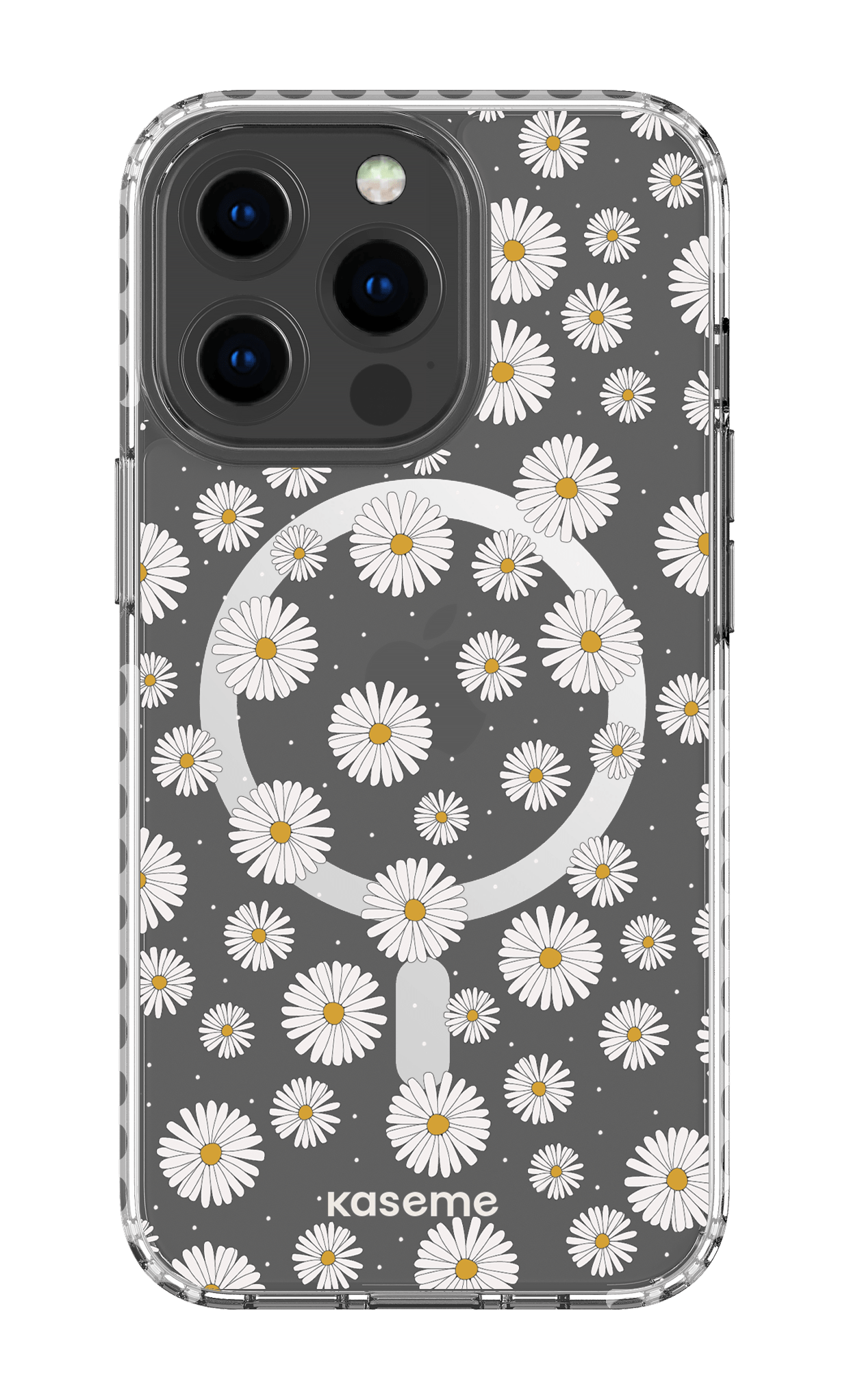 iPhone 13 Pro Clear Case Magsafe - White Ashley Clear Case -