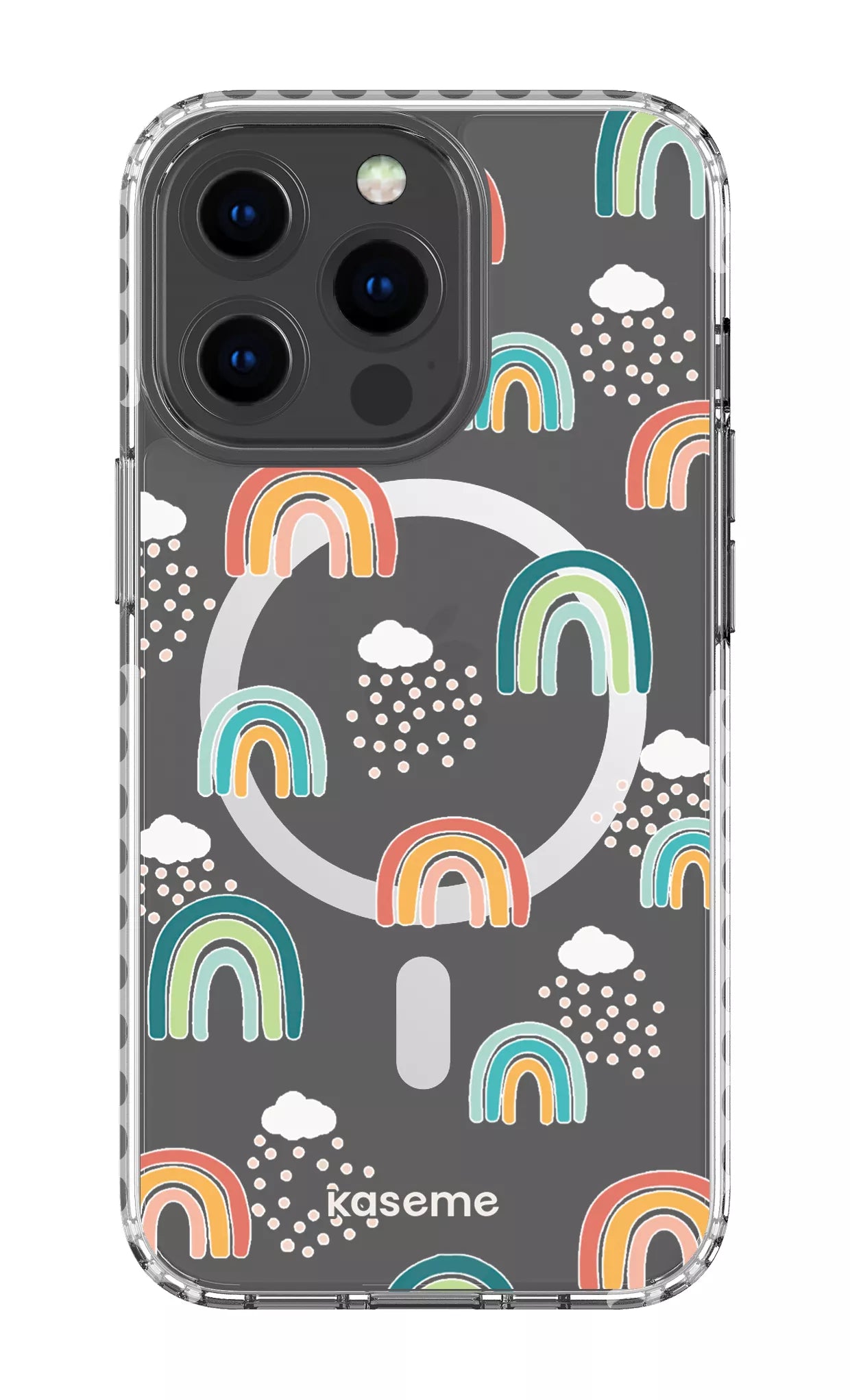 iPhone 13 Pro Clear Case Magsafe - White Be You Clear Case -