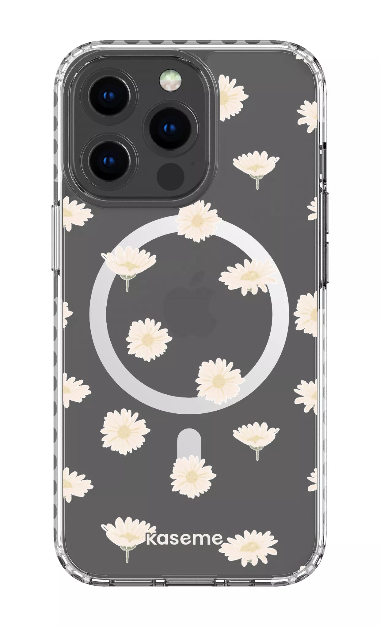 iPhone 13 Pro Clear Case Magsafe - White Bella Clear Case -