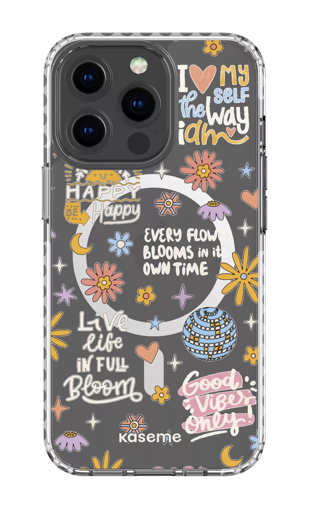 iPhone 13 Pro Clear Case Magsafe - White Candid Clear Case -