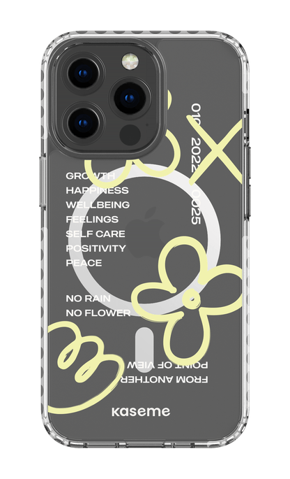 iPhone 13 Pro Clear Case Magsafe - White Feelings Clear Case -