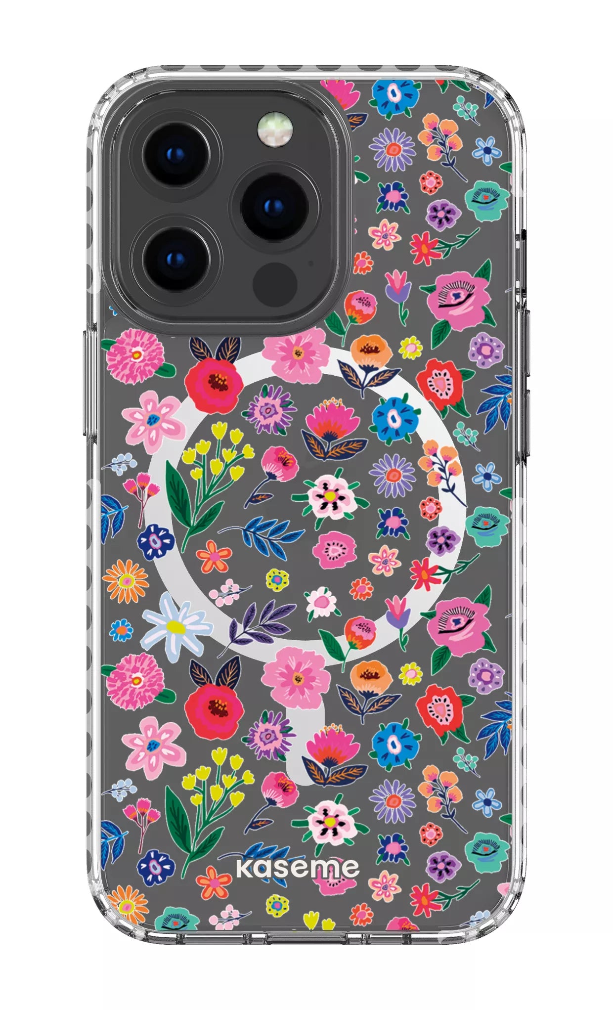 iPhone 13 Pro Clear Case Magsafe - White Hallucinate Clear Case -