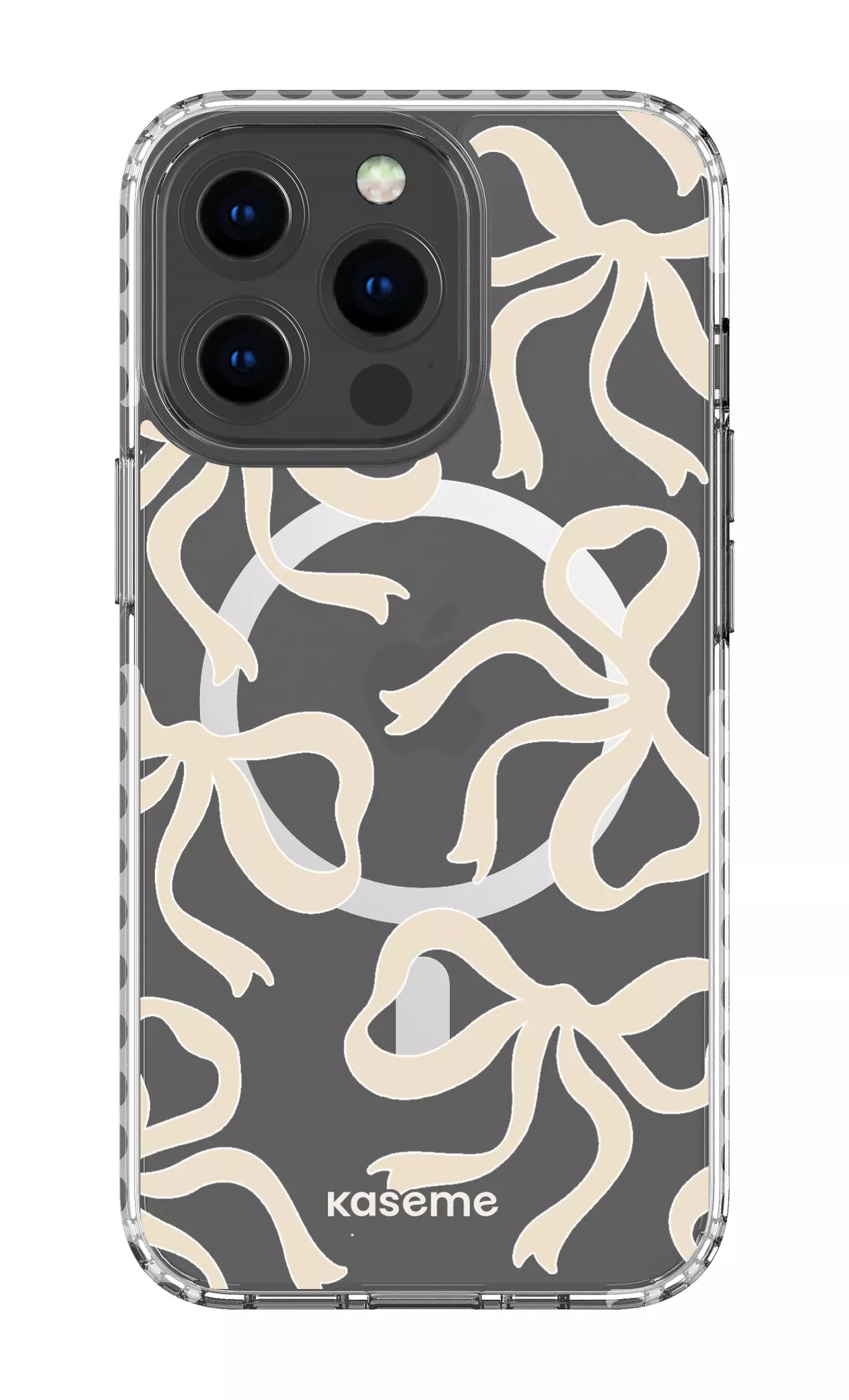 iPhone 13 Pro Clear Case Magsafe - White Lace Clear Case -