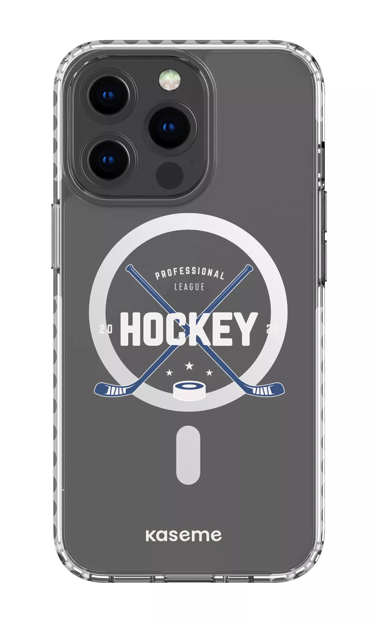 iPhone 13 Pro Clear Case Magsafe - White Playoffs Clear Case -