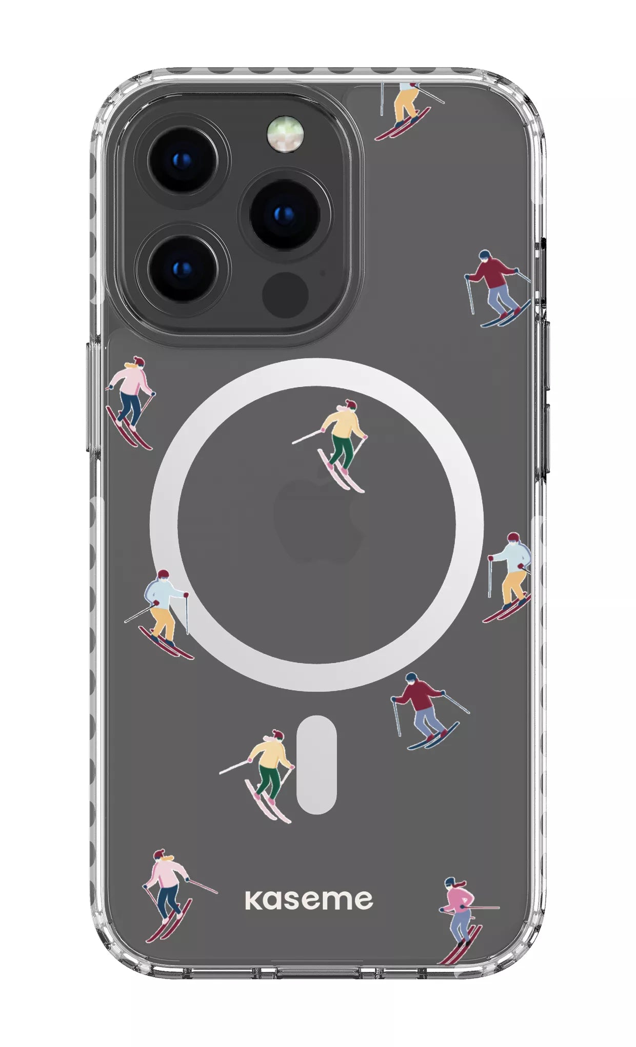 iPhone 13 Pro Clear Case Magsafe - White Slope Clear Case -