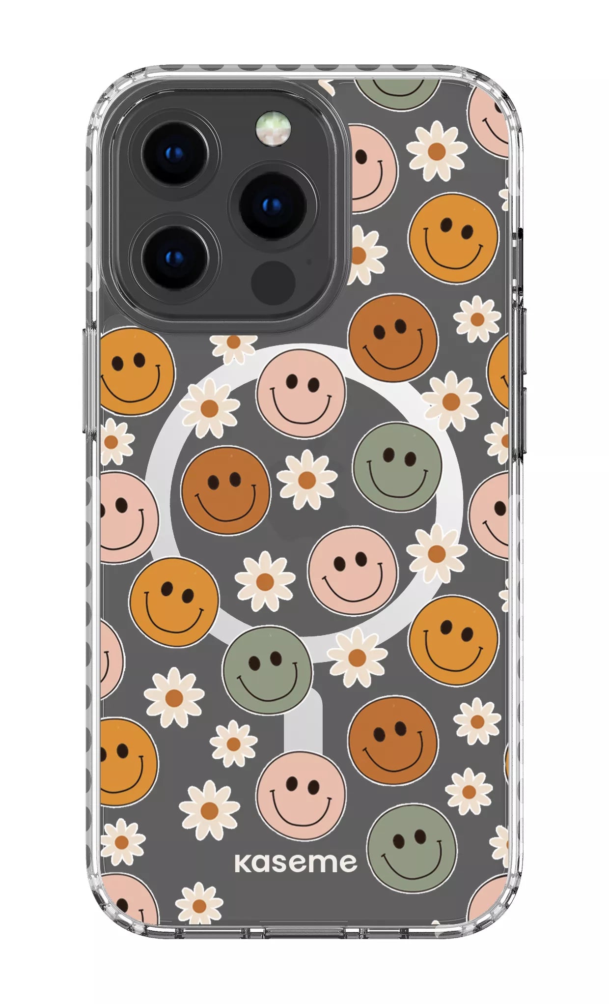 iPhone 13 Pro Clear Case Magsafe - White Smirk Clear Case -