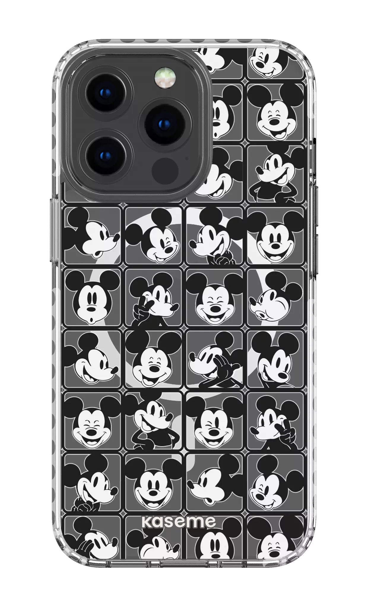 iPhone 13 Pro Clear Case Magsafe - White Whimsy Clear Case -