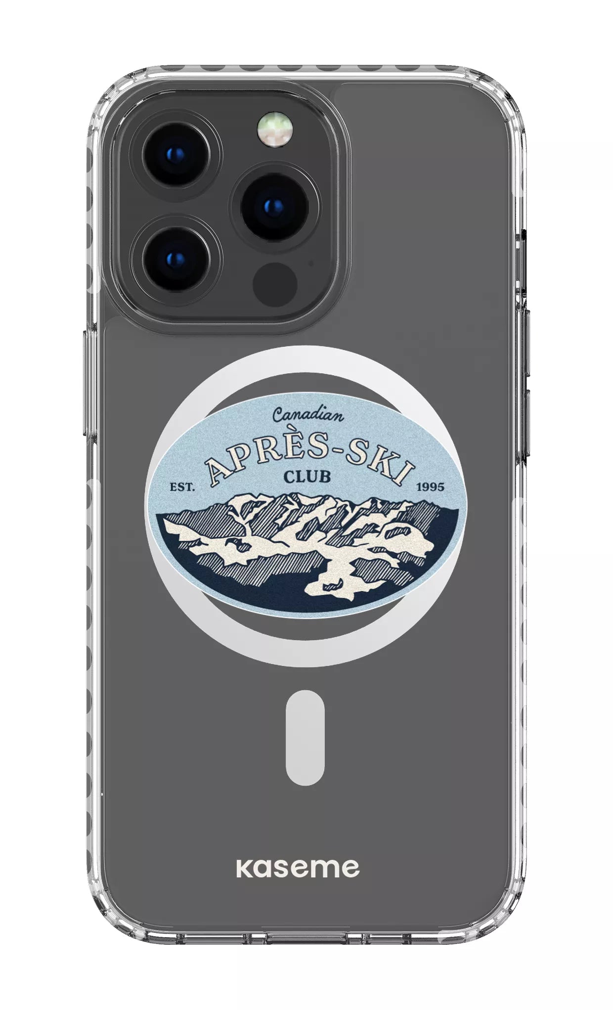 iPhone 13 Pro Clear Case Magsafe - White Whistler Clear Case -