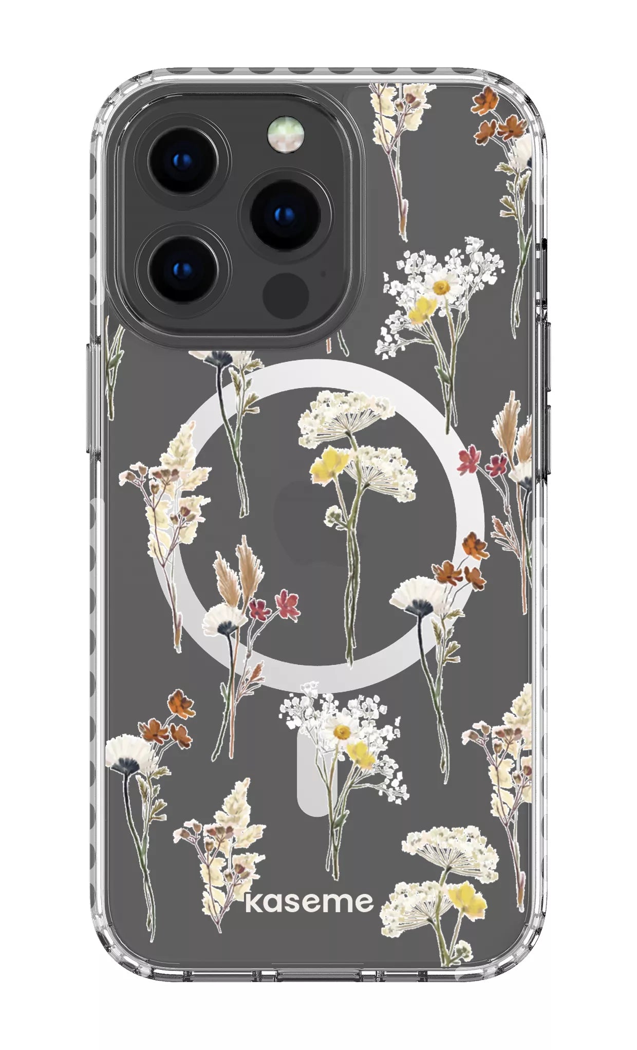 iPhone 13 Pro Clear Case Magsafe - White Wilderness Clear Case -