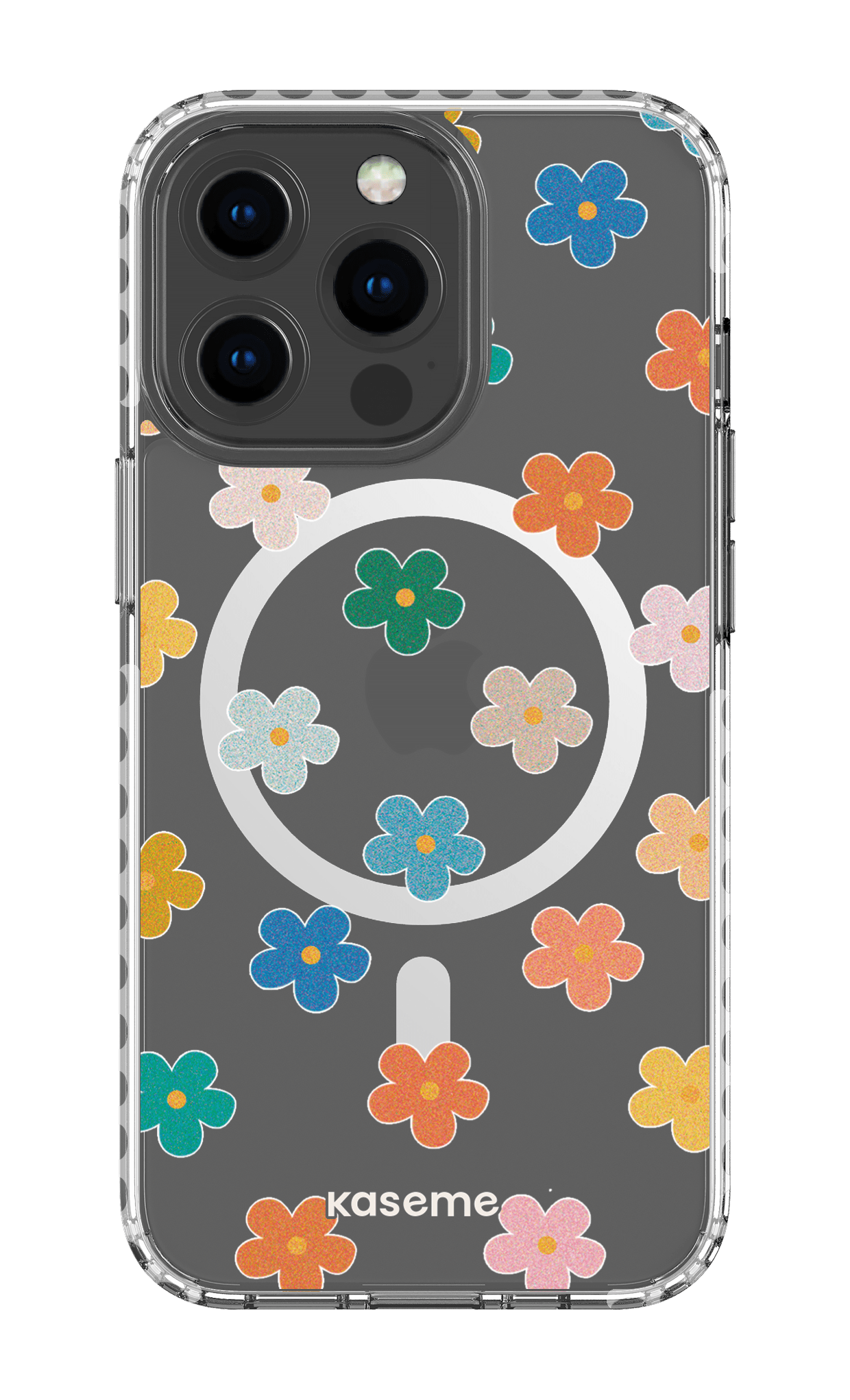 iPhone 13 Pro Clear Case Magsafe - White Woodstock Clear Case -