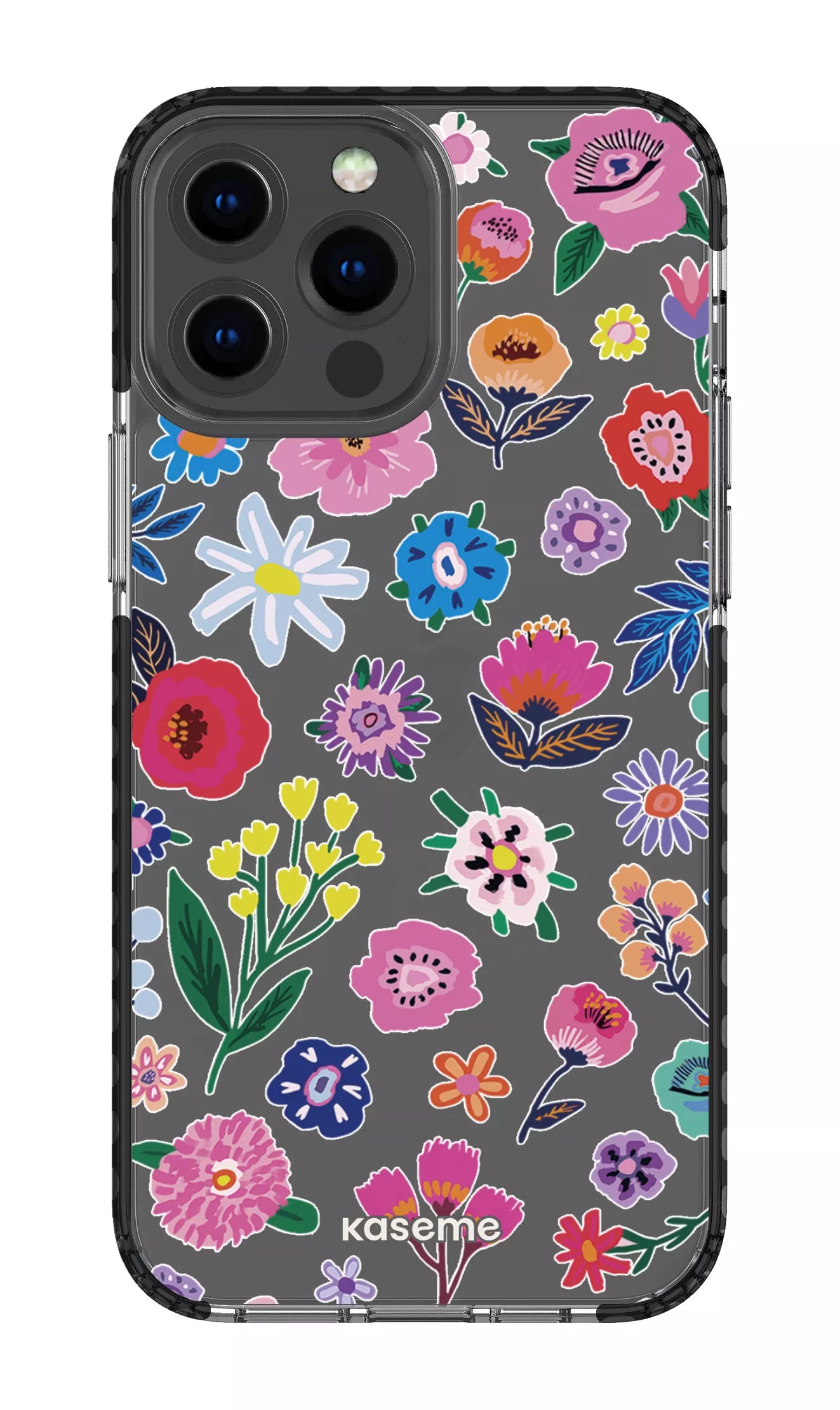 iPhone 13 Pro Max Clear Case - Black Aura Clear Case -