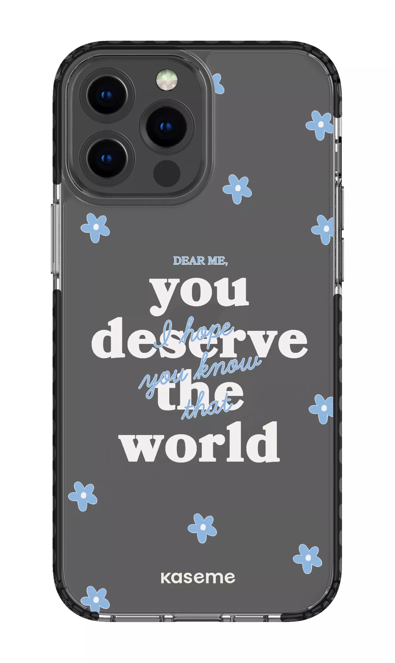 iPhone 13 Pro Max Clear Case - Black Dear Me Clear Case -