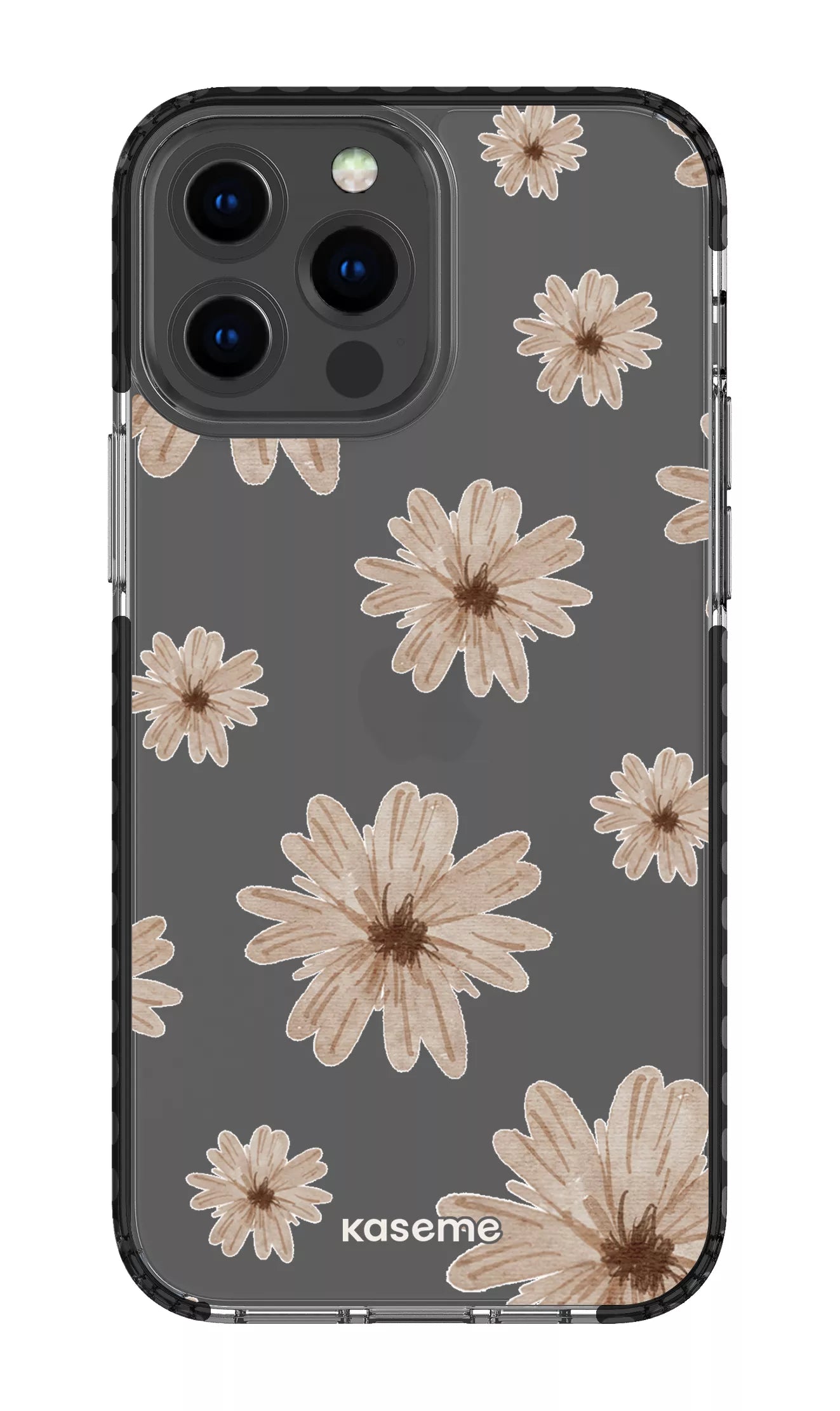 iPhone 13 Pro Max Clear Case - Black Delicate Dreams Clear Case -