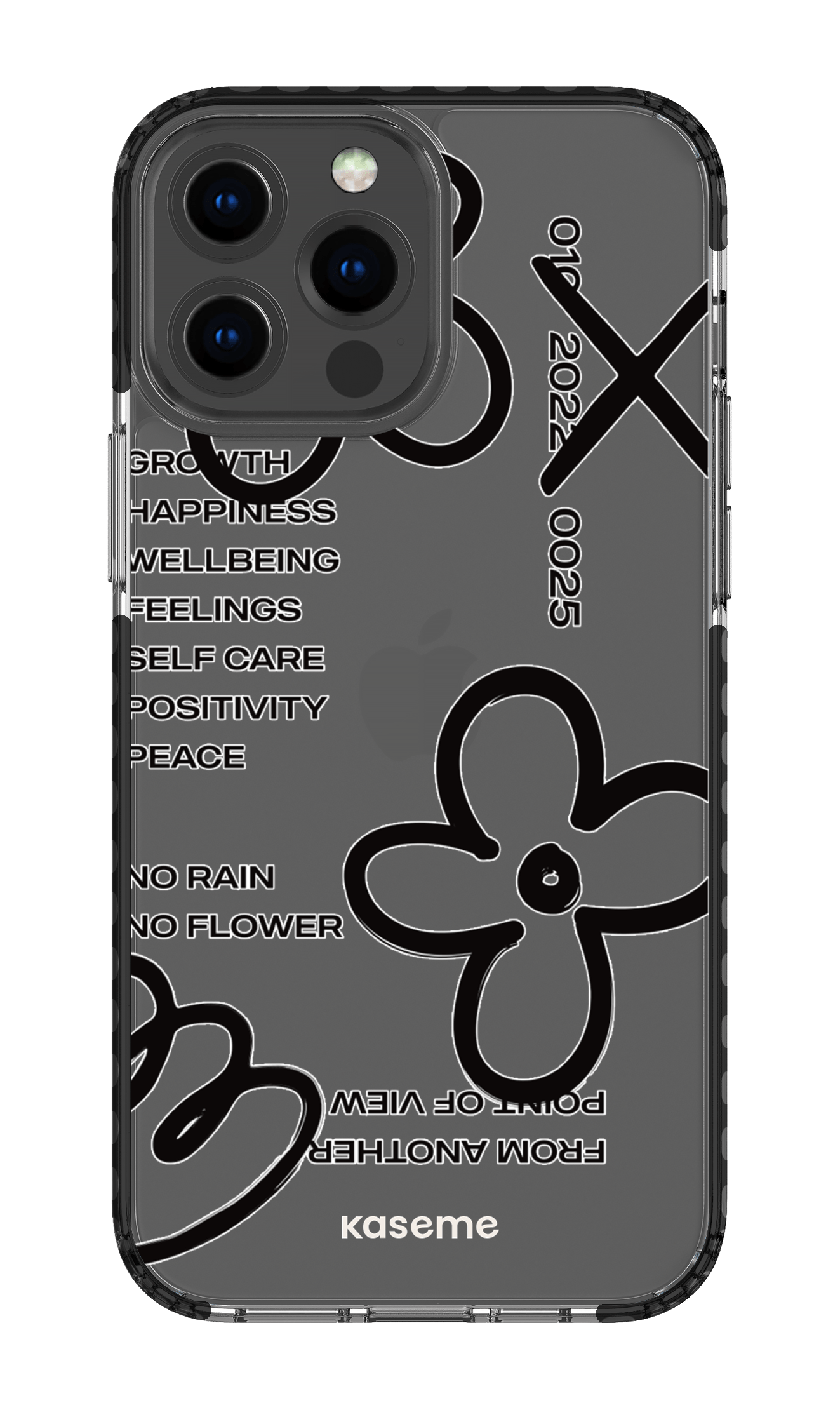 iPhone 13 Pro Max Clear Case - Black Feelings black Clear Case -