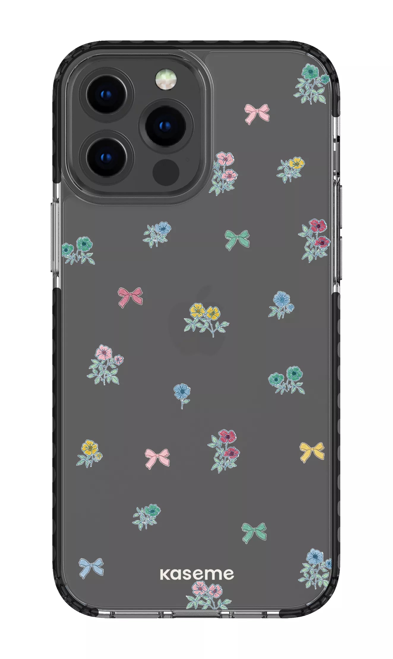 iPhone 13 Pro Max Clear Case - Black Graceful Clear Case -