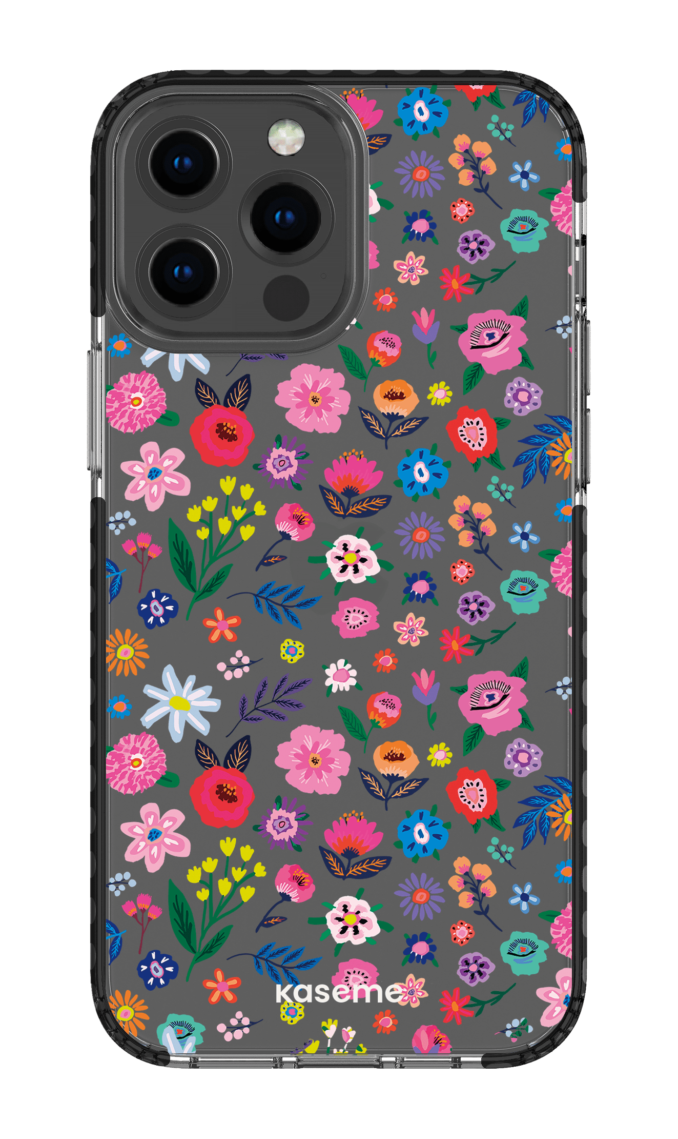 iPhone 13 Pro Max Clear Case - Black Hallucinate Clear Case -