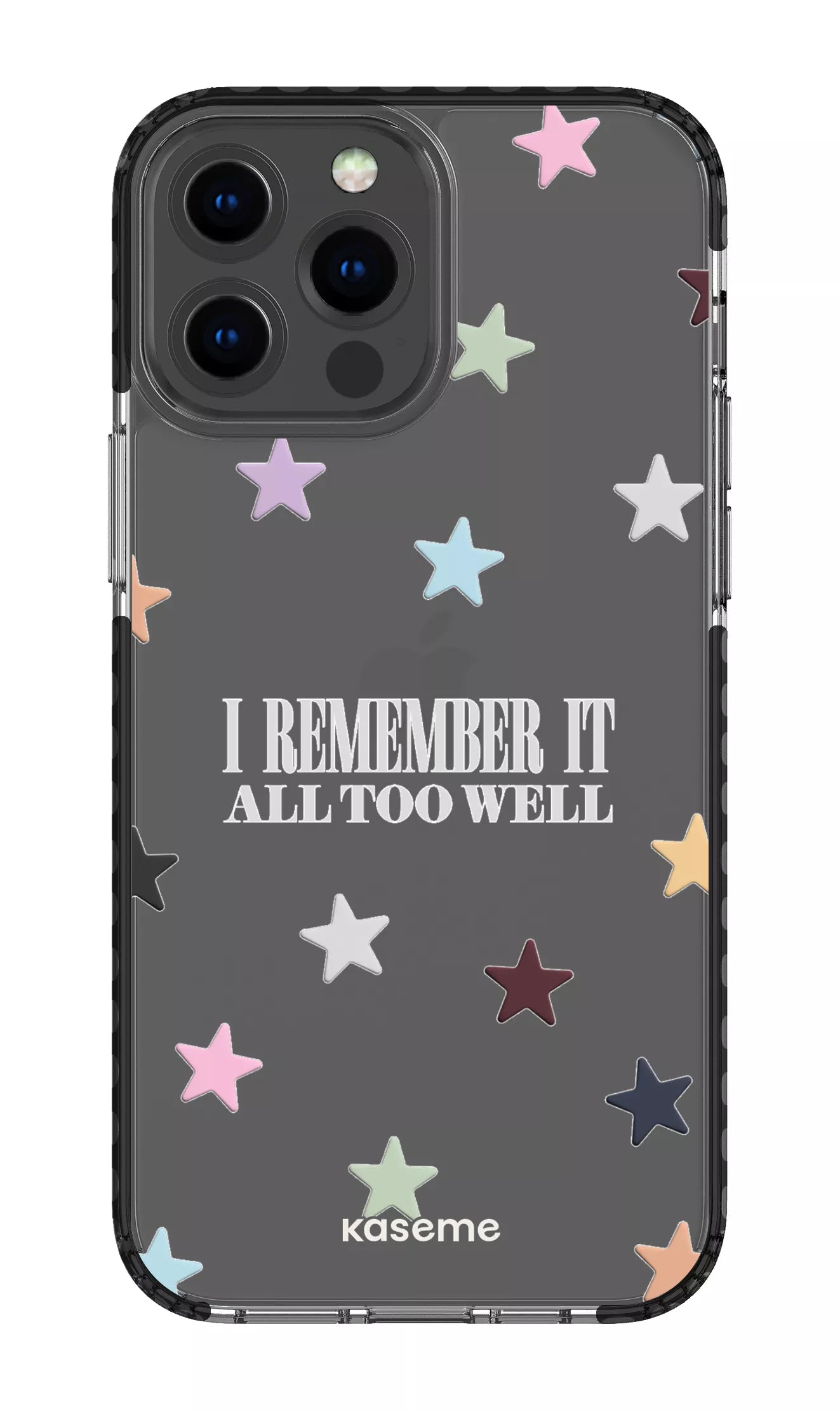 iPhone 13 Pro Max Clear Case - Black It Was Rare Clear Case -