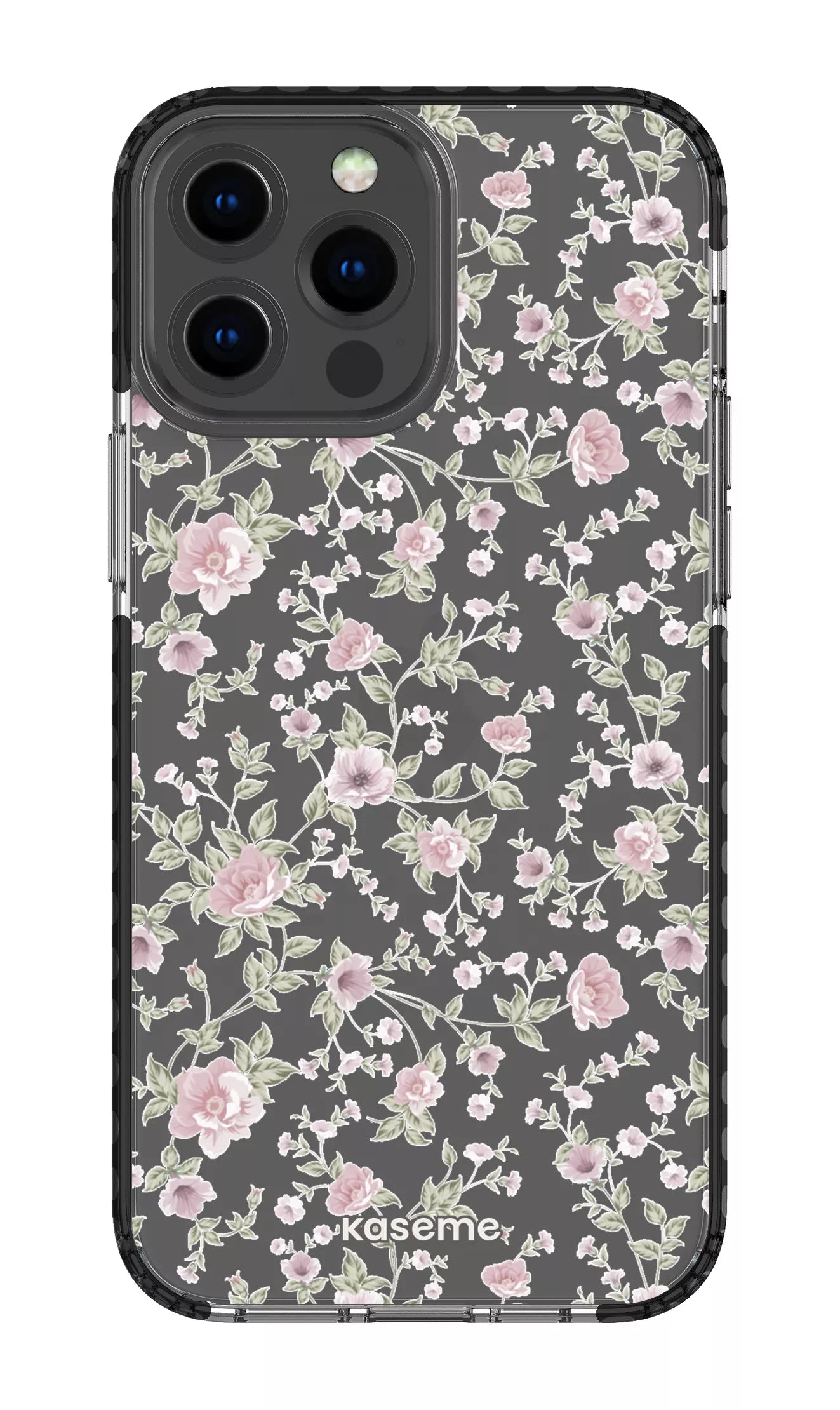 iPhone 13 Pro Max Clear Case - Black La Vie en Rose Clear Case -