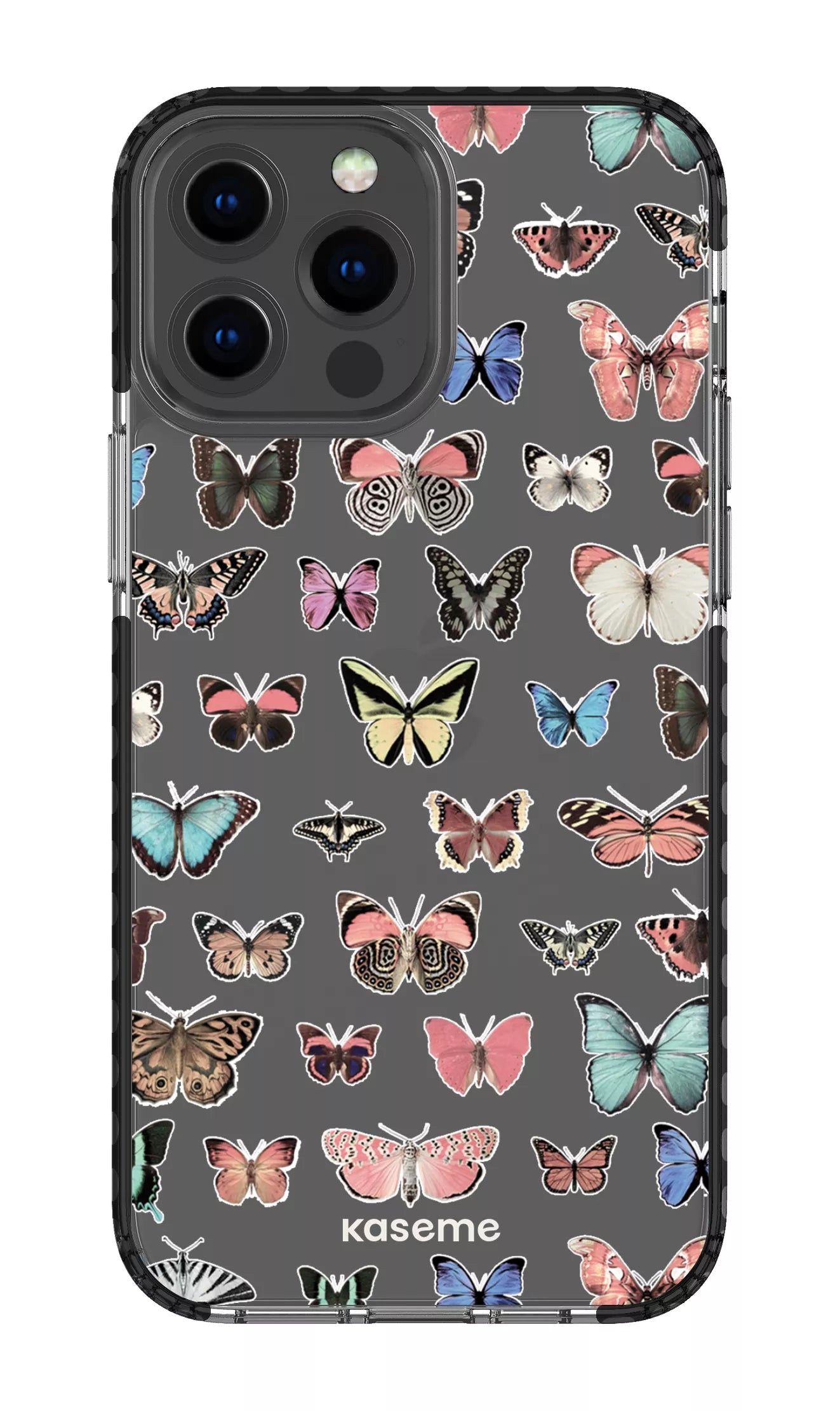 iPhone 13 Pro Max Clear Case - Black Paloma Clear Case -