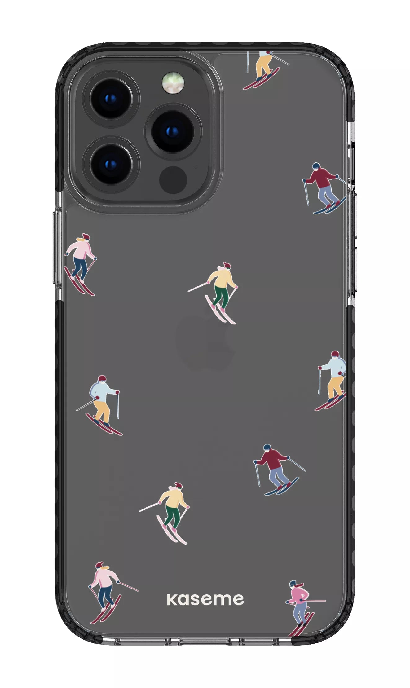 iPhone 13 Pro Max Clear Case - Black Slope Clear Case -