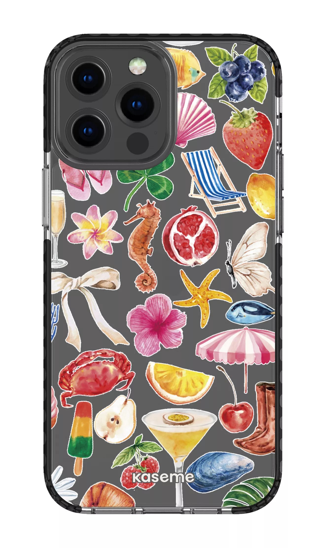 iPhone 13 Pro Max Clear Case - Black St-Tropez Clear Case -