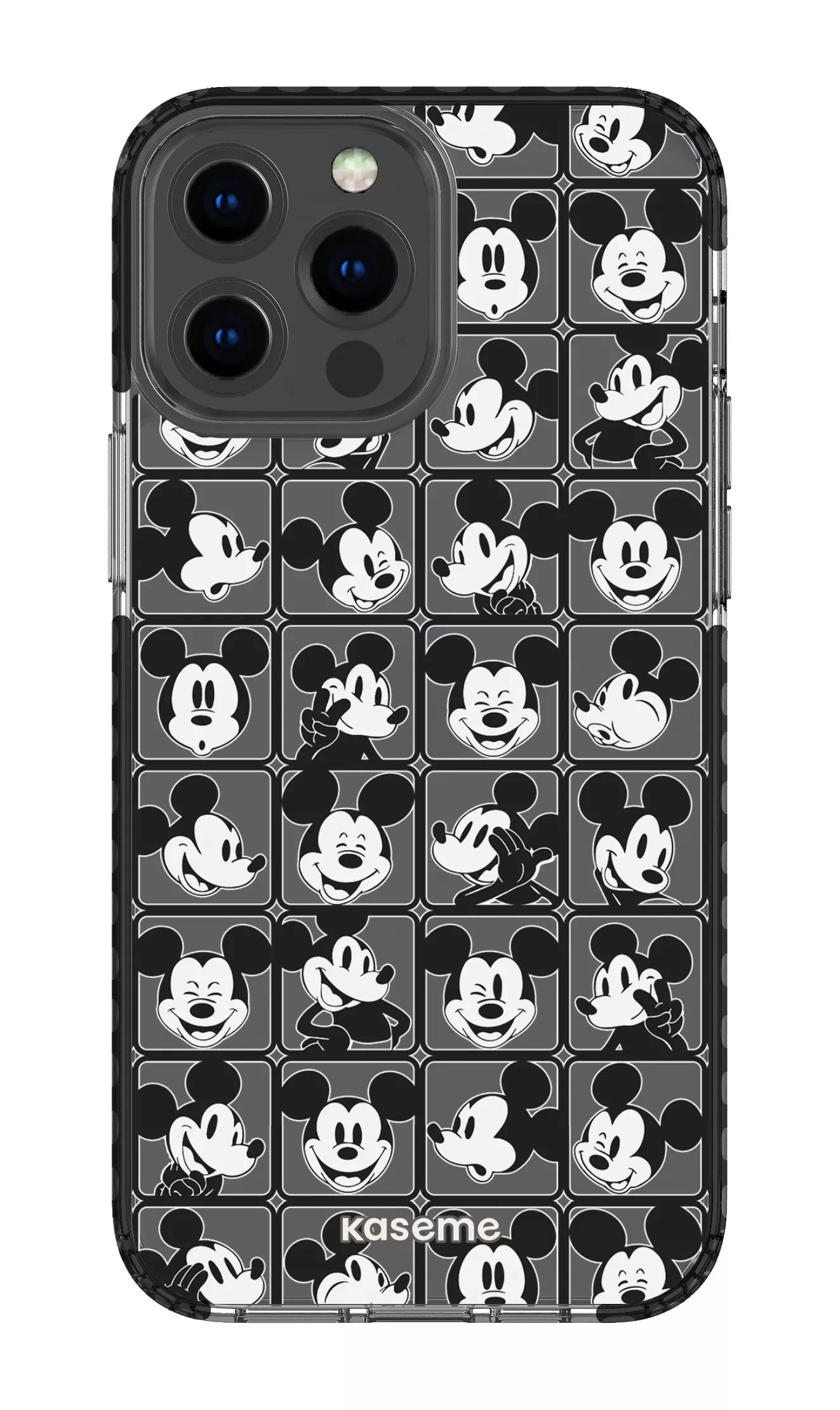 iPhone 13 Pro Max Clear Case - Black Whimsy Clear Case -