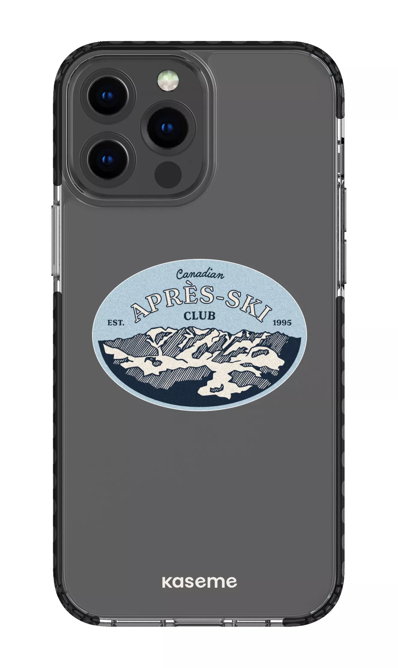 iPhone 13 Pro Max Clear Case - Black Whistler Clear Case -