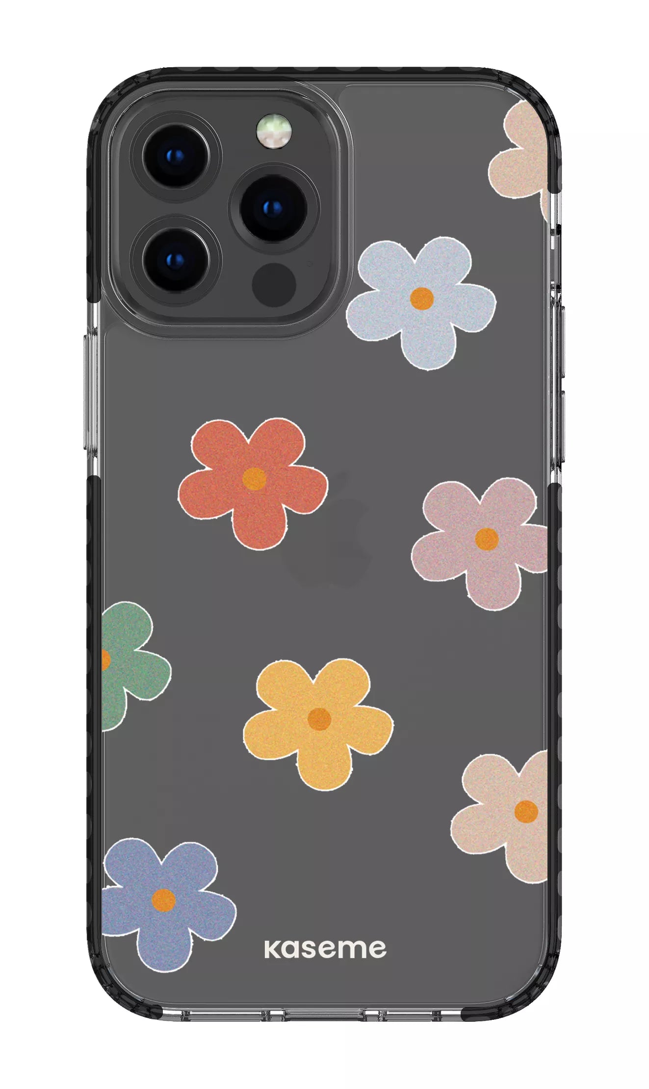 iPhone 13 Pro Max Clear Case - Black Woodstock Big Clear Case -