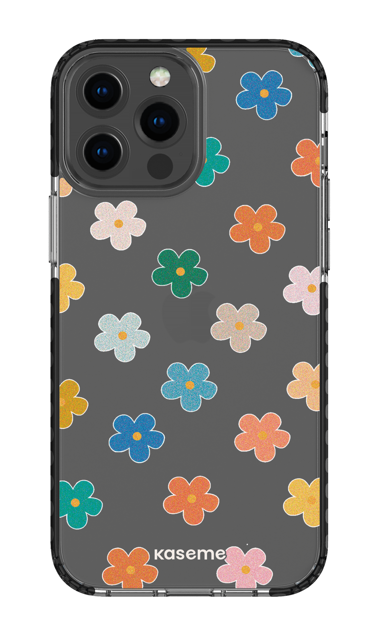 iPhone 13 Pro Max Clear Case - Black Woodstock Clear Case -