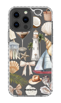 iPhone 13 Pro Max Clear Case - White Riviera Clear Case -