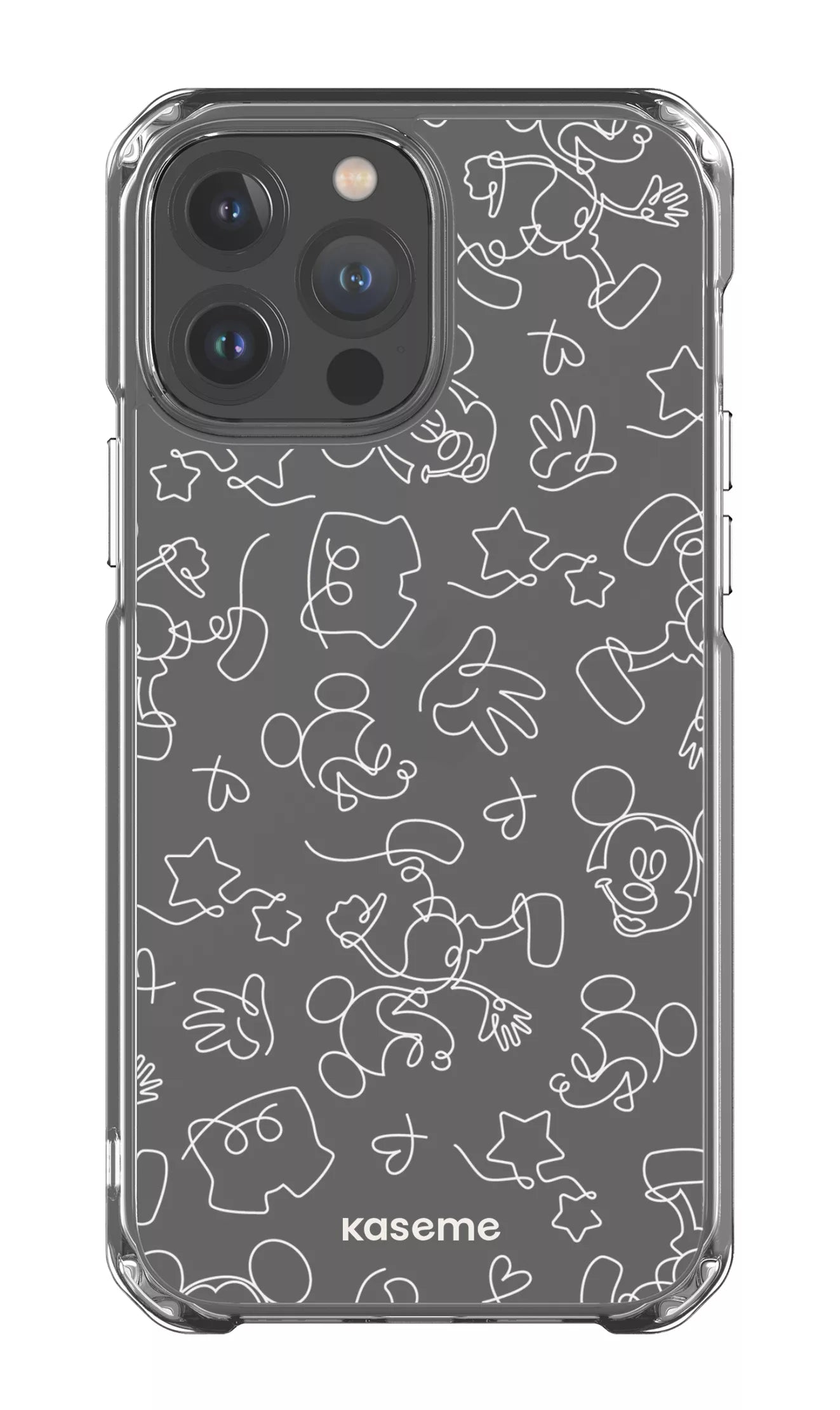 iPhone 13 Pro Max Clear Case Doodle Clear Case -