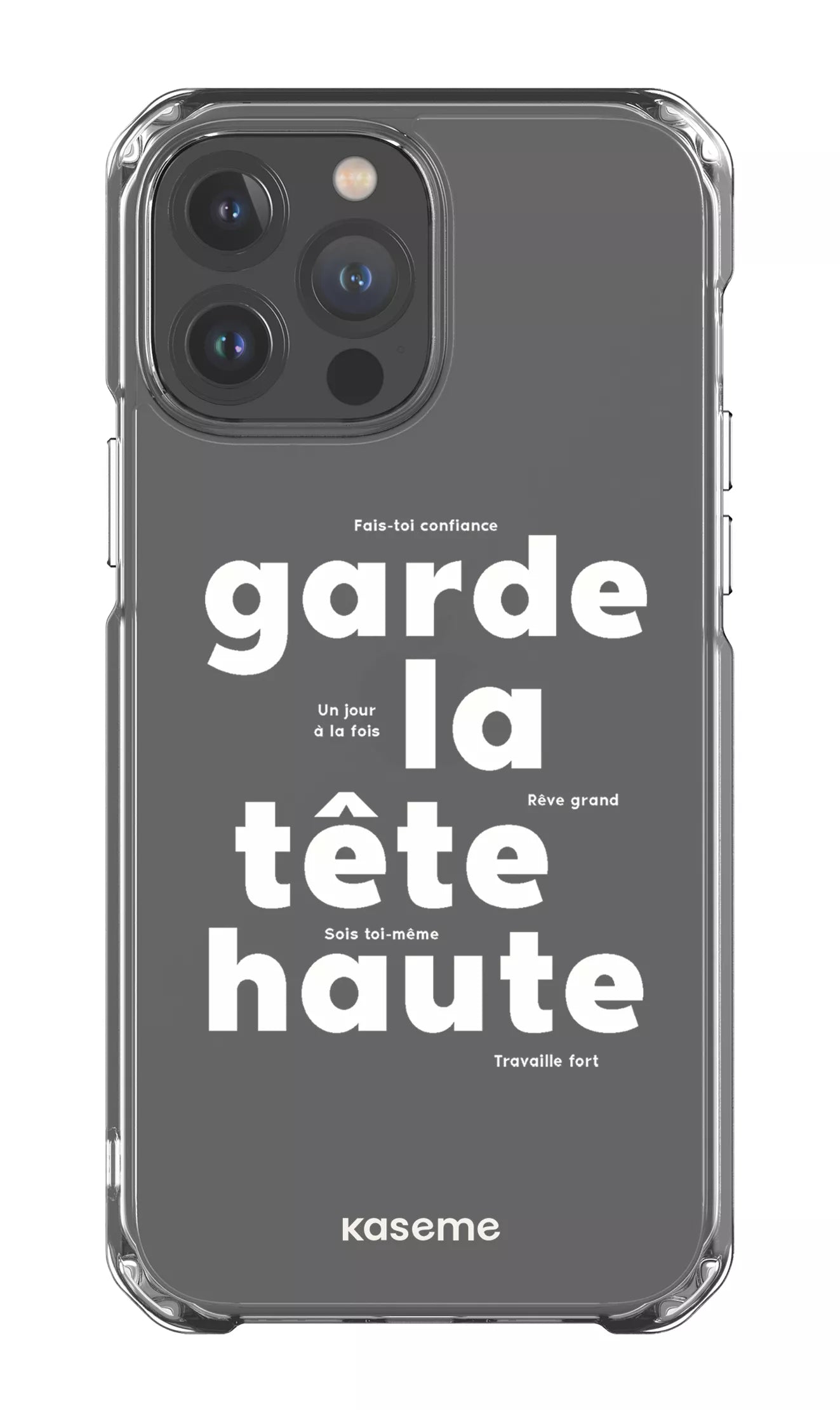 iPhone 13 Pro Max Clear Case État d'esprit Clear Case -