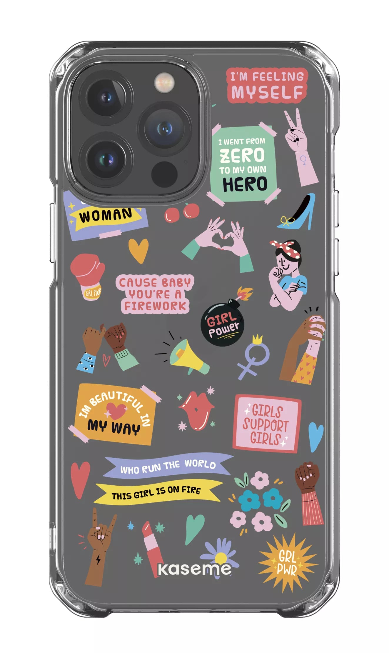 iPhone 13 Pro Max Clear Case Girl Boss Clear Case -