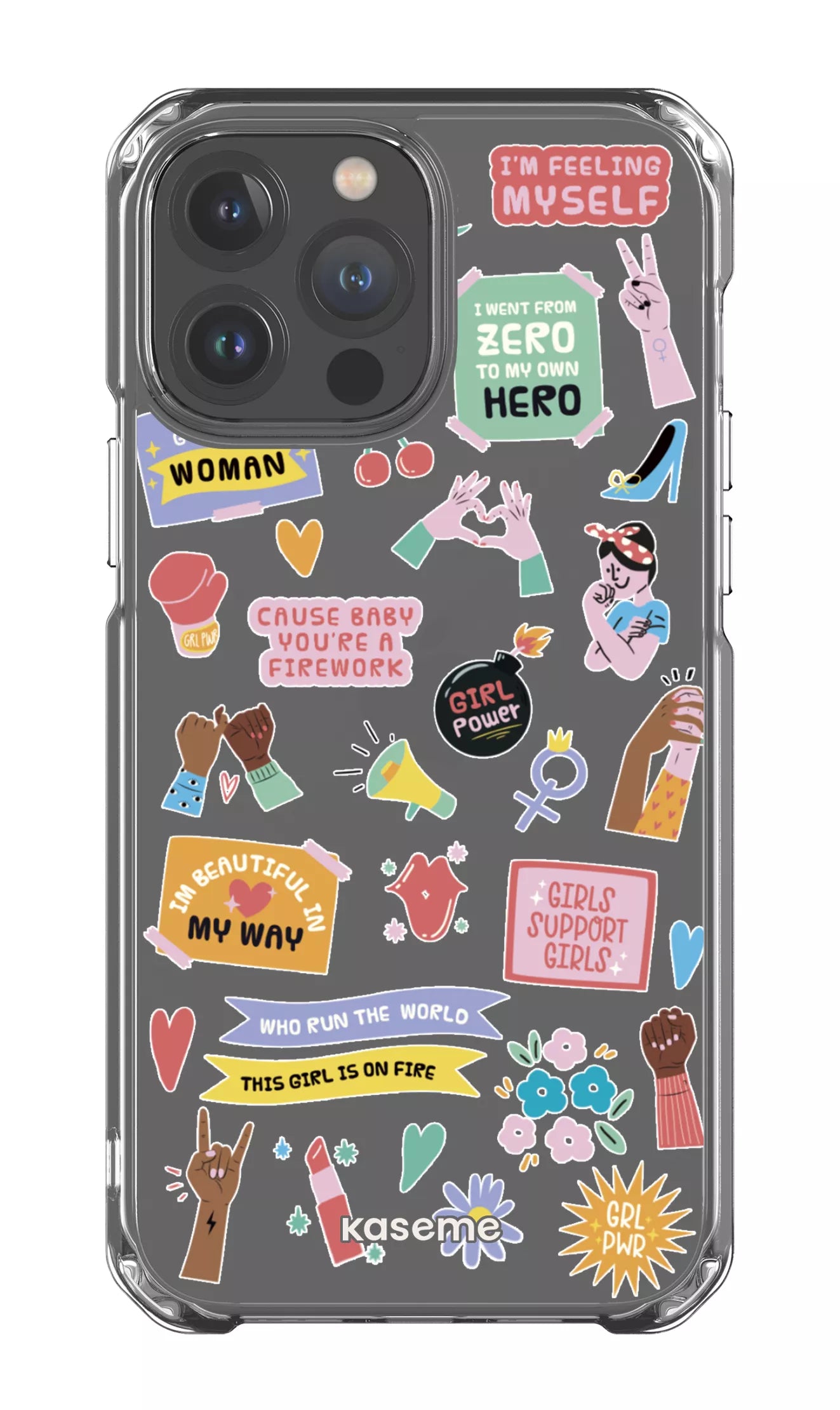 iPhone 13 Pro Max Clear Case Girl Boss Clear Case -