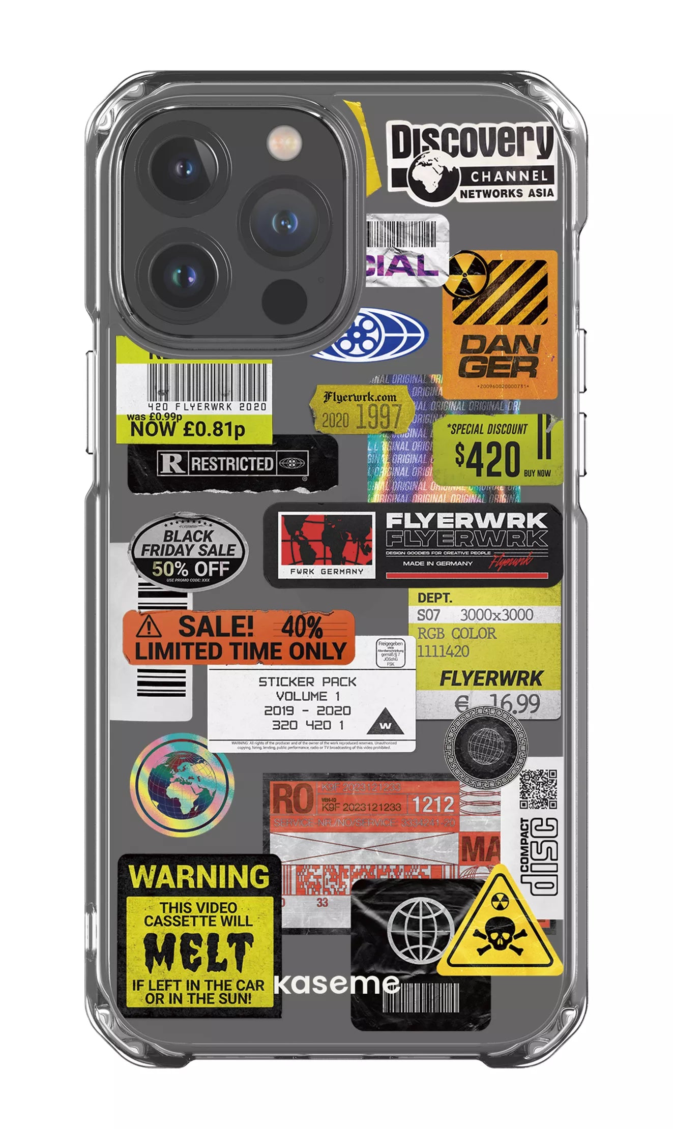 iPhone 13 Pro Max Clear Case Melt Clear Case -