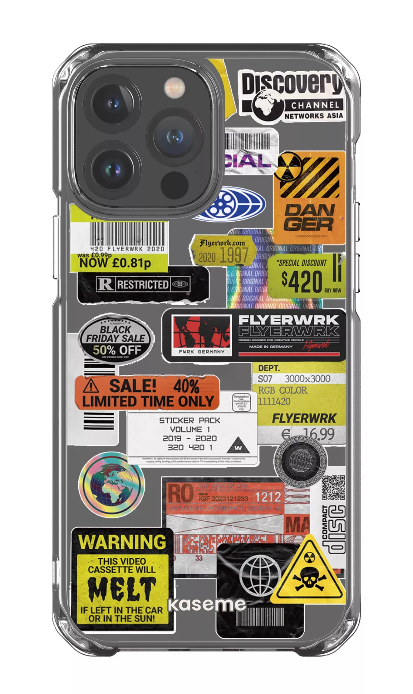 iPhone 13 Pro Max Clear Case Melt Clear Case -